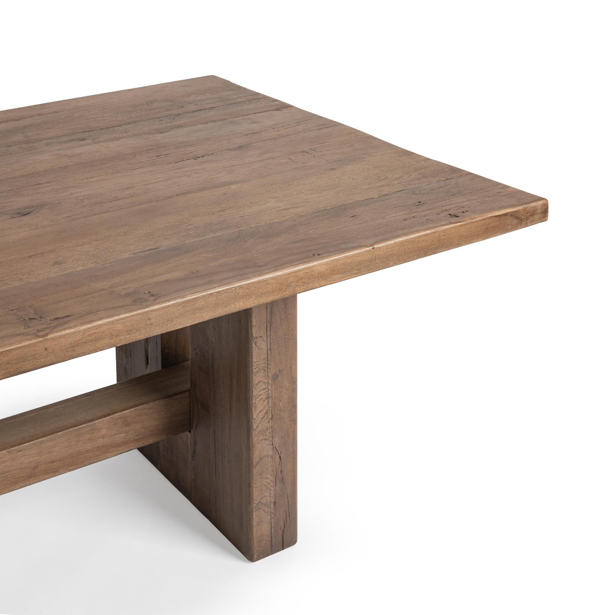Mantova 96" Dining Table - Reclaimed Barnwood