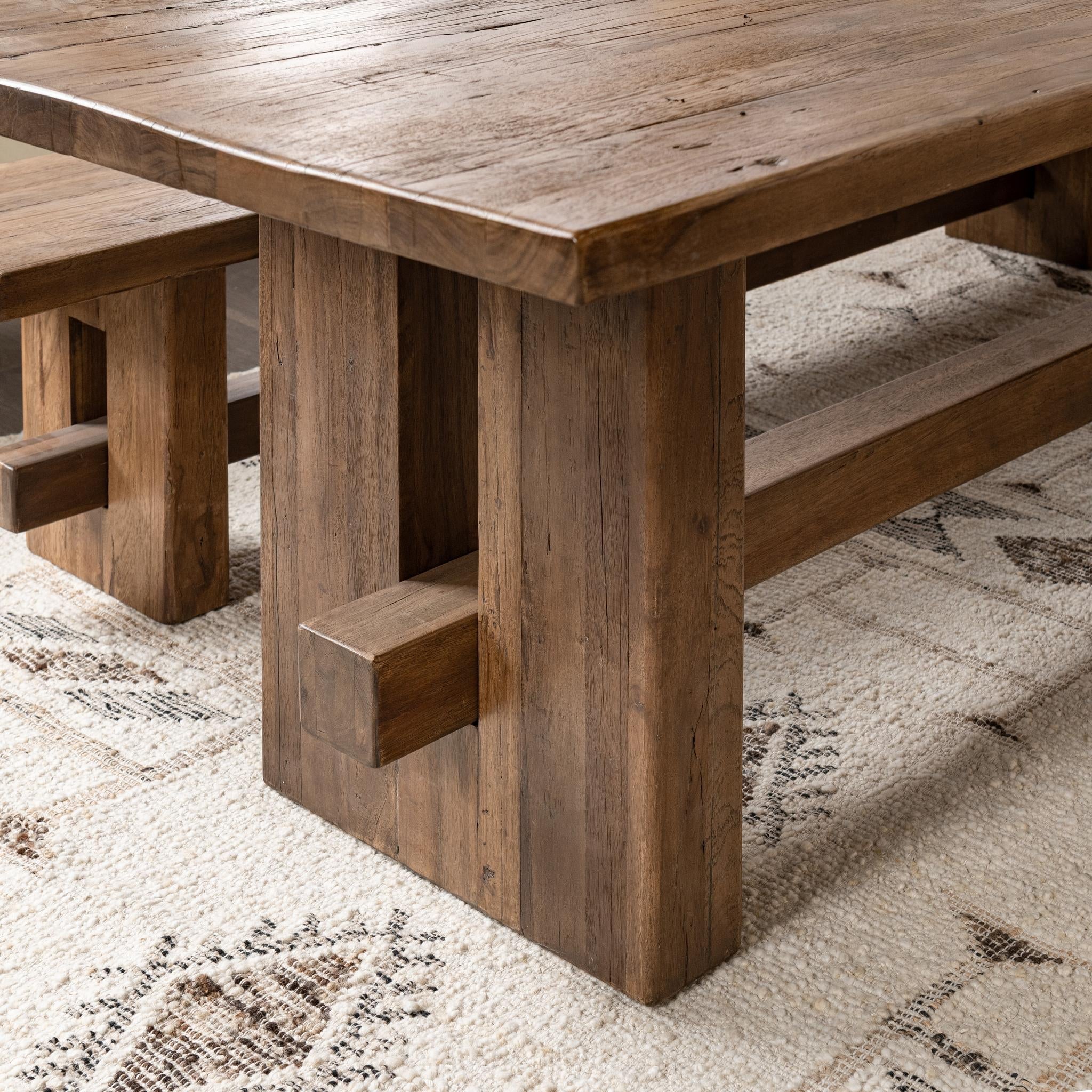 Mantova 96" Dining Table - Reclaimed Barnwood