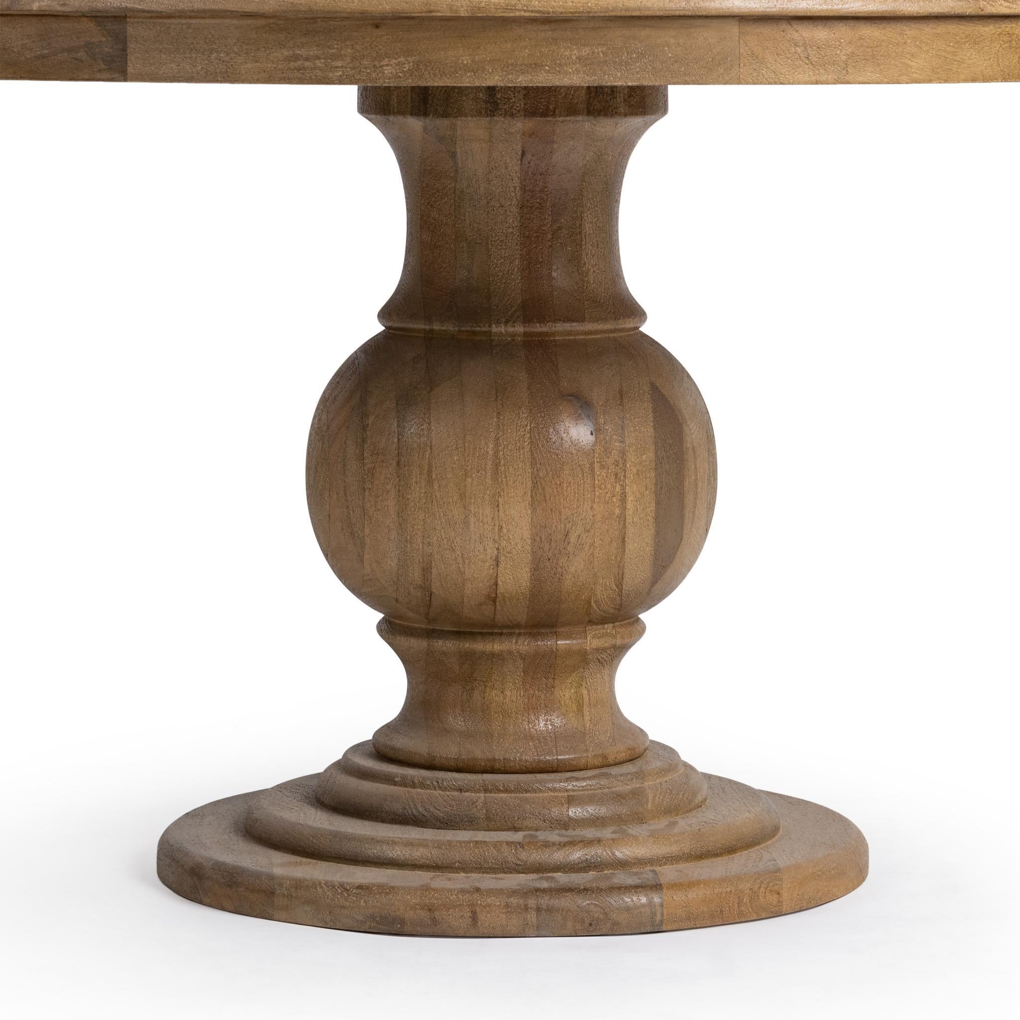 Brookside 48" Round Dining Table - Desert Sandwood