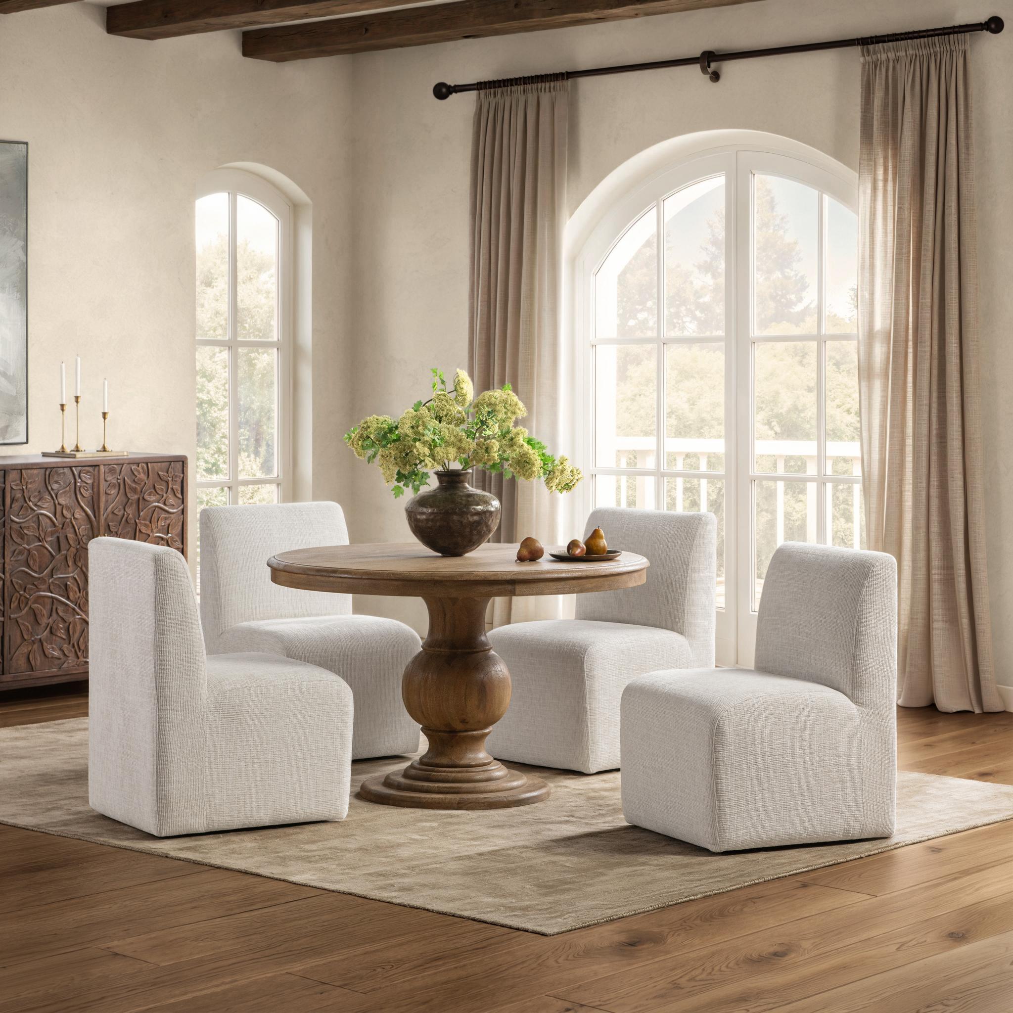 Brookside 48" Round Dining Table - Desert Sandwood