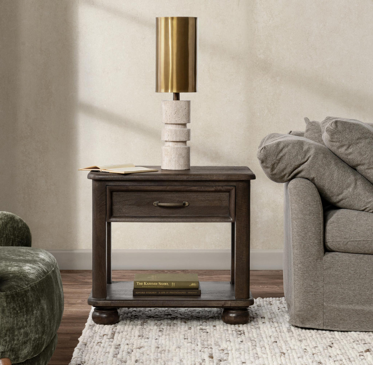 Brookside End Table - Cocoa Brown / Rectangle by Classic Home - view 9