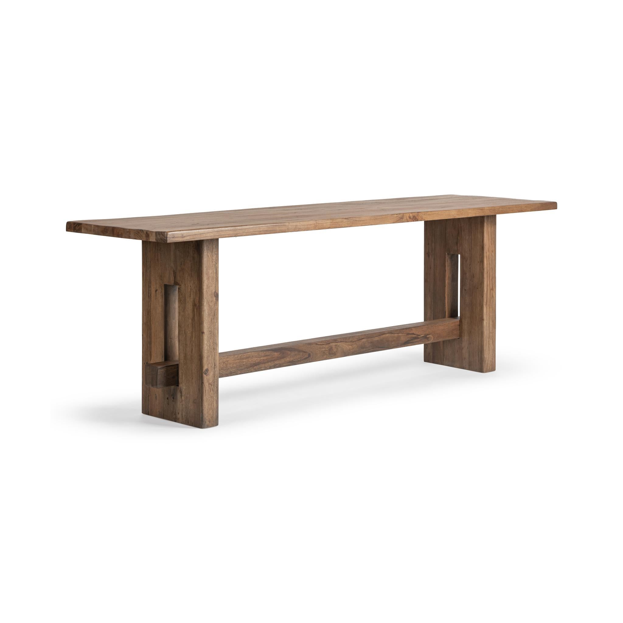 Mantova 104" Counter Table - Reclaimed Barnwood