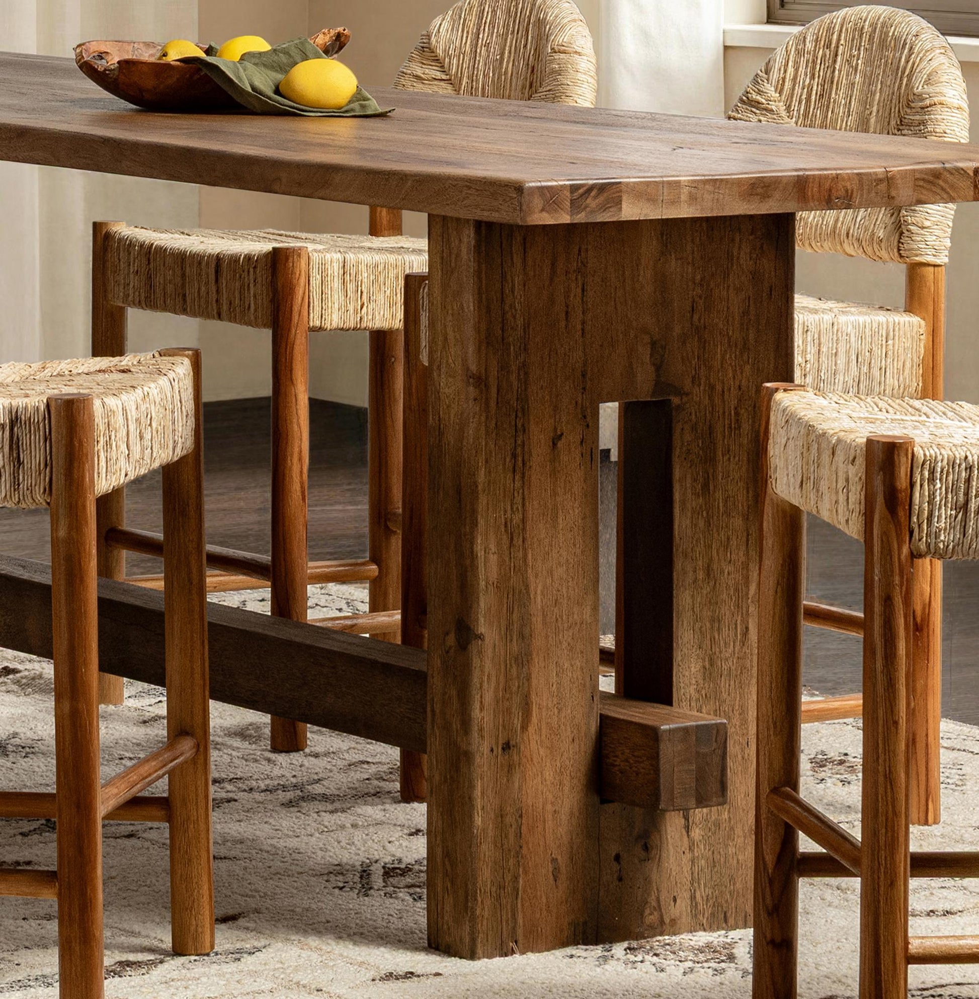 Mantova 104" Counter Table - Reclaimed Barnwood