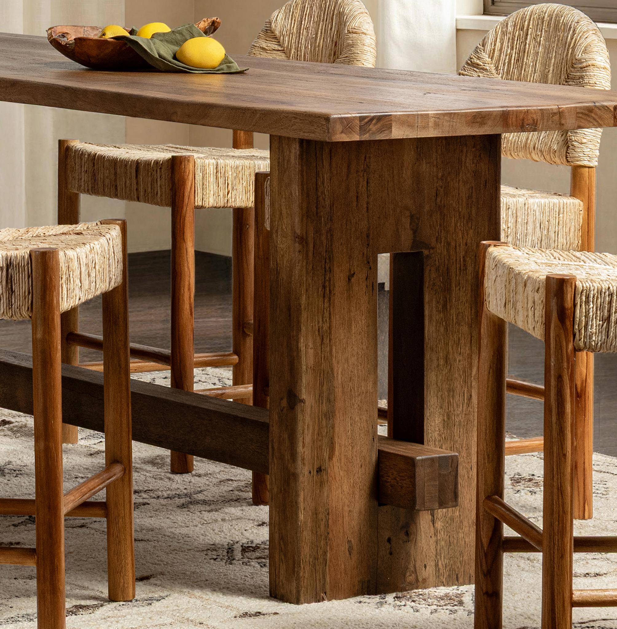 Mantova 104" Counter Table - Reclaimed Barnwood