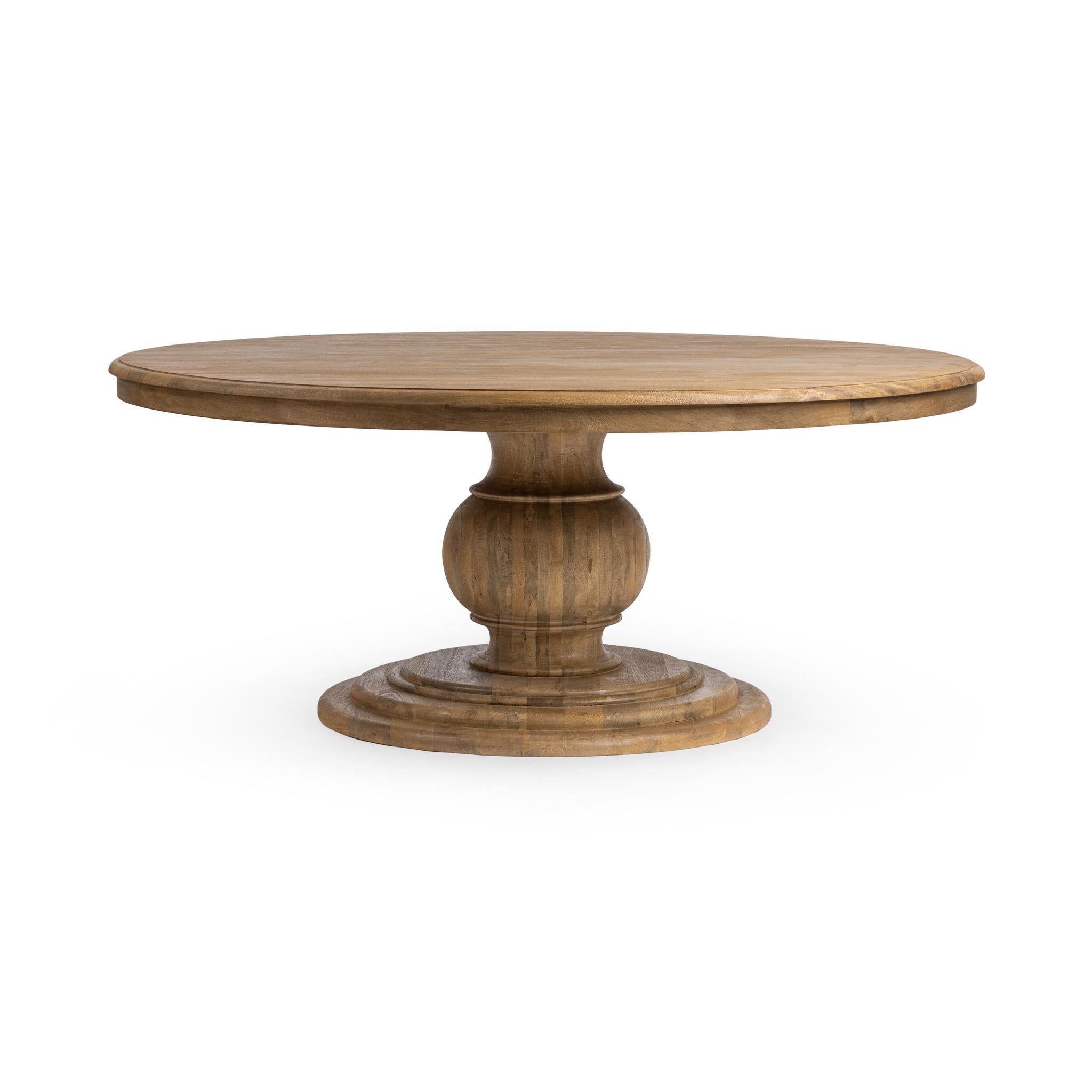 Brookside 72" Round Dining Table - Desert Sandwood