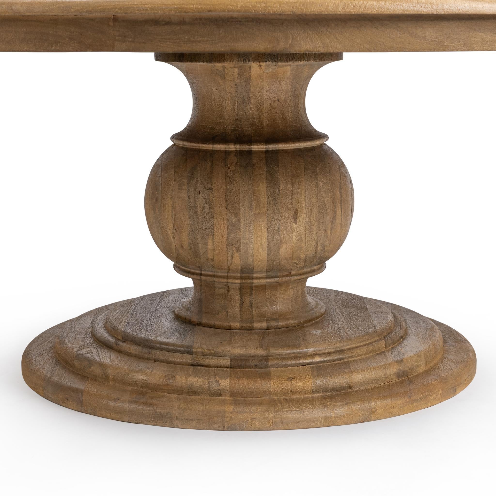 Brookside 72" Round Dining Table - Desert Sandwood