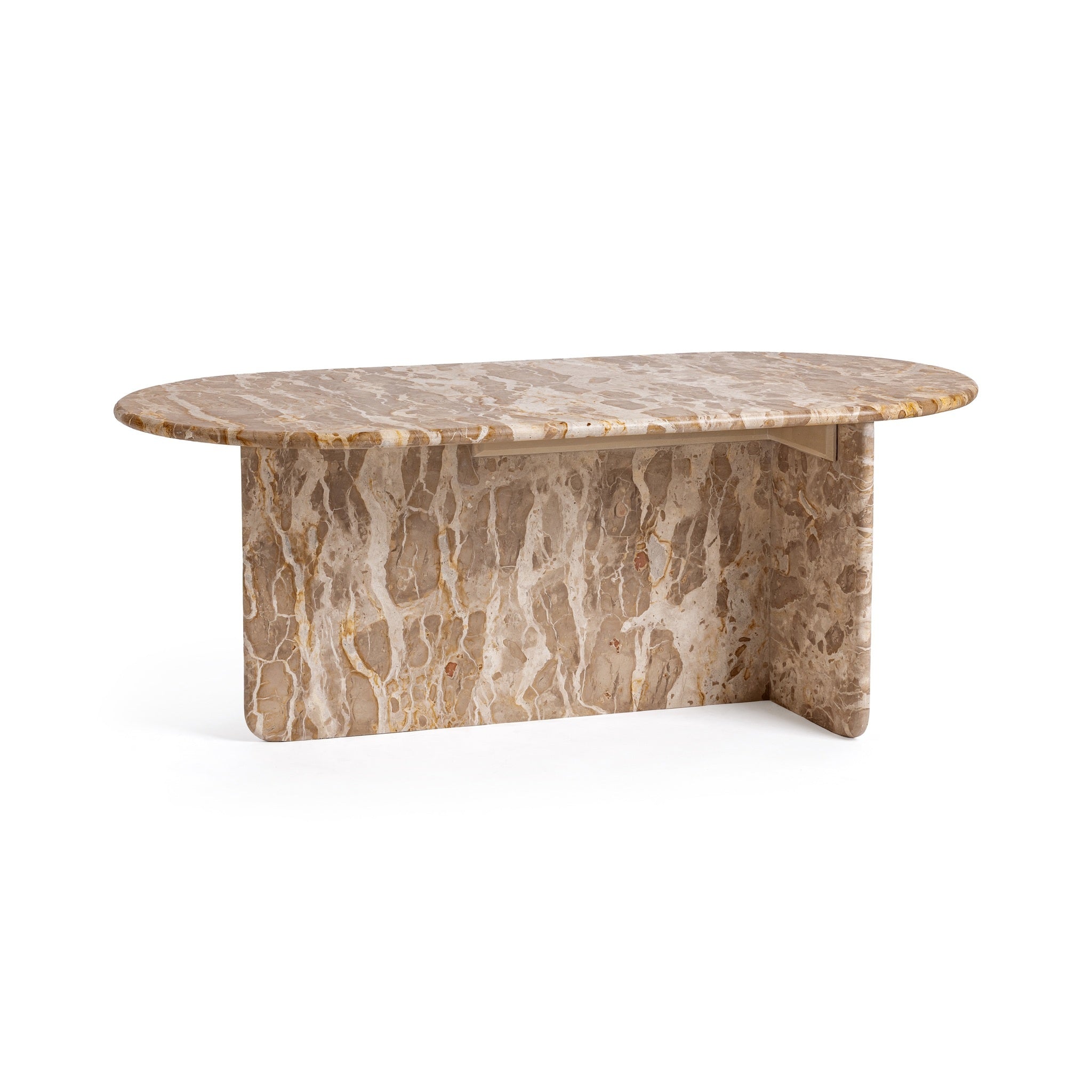Jaylani Oval Coffee Table - Desert Drift