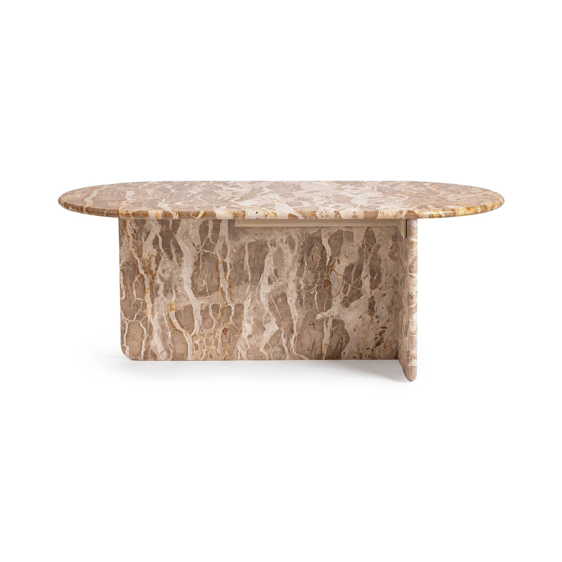 Jaylani Oval Coffee Table - Desert Drift