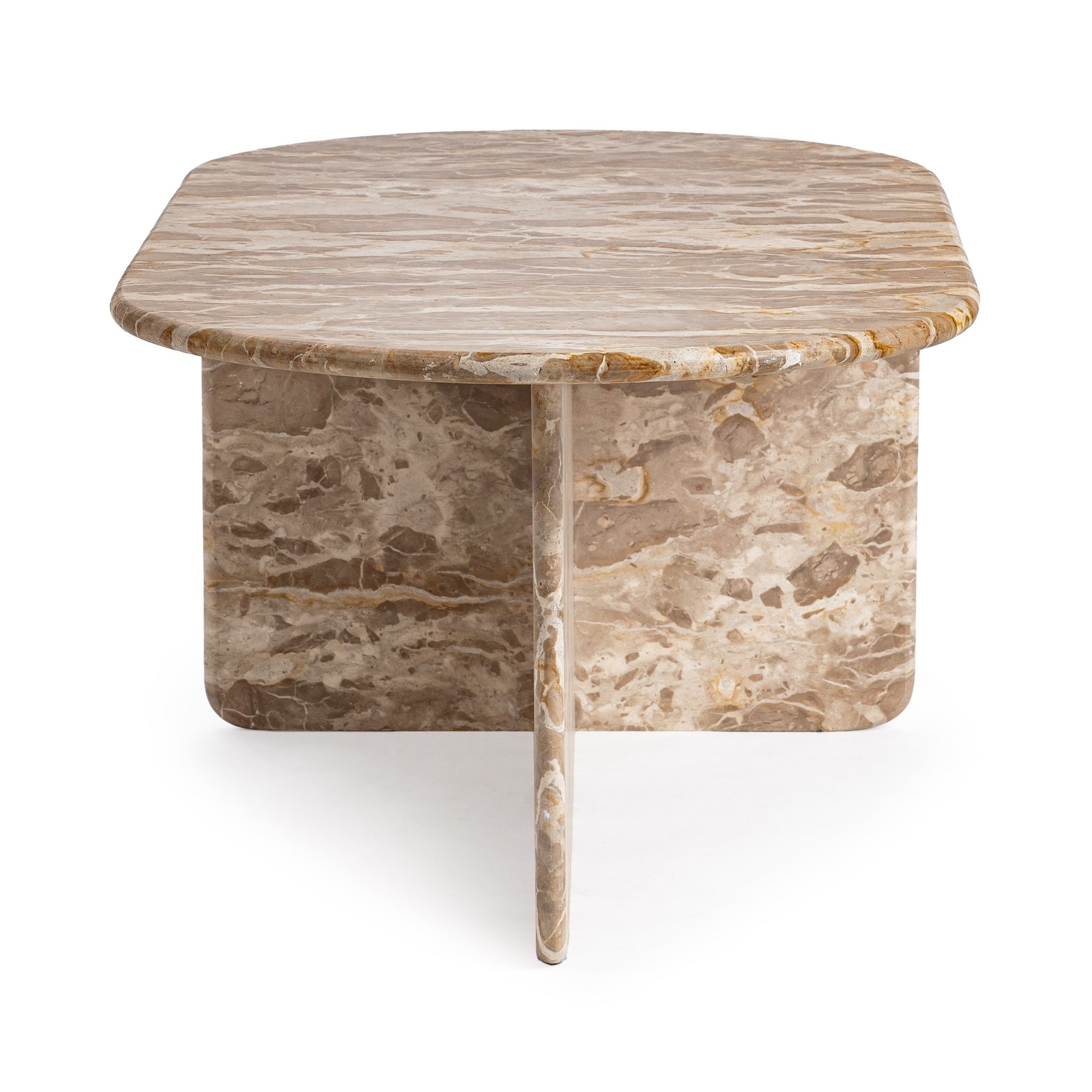 Jaylani Oval Coffee Table - Desert Drift