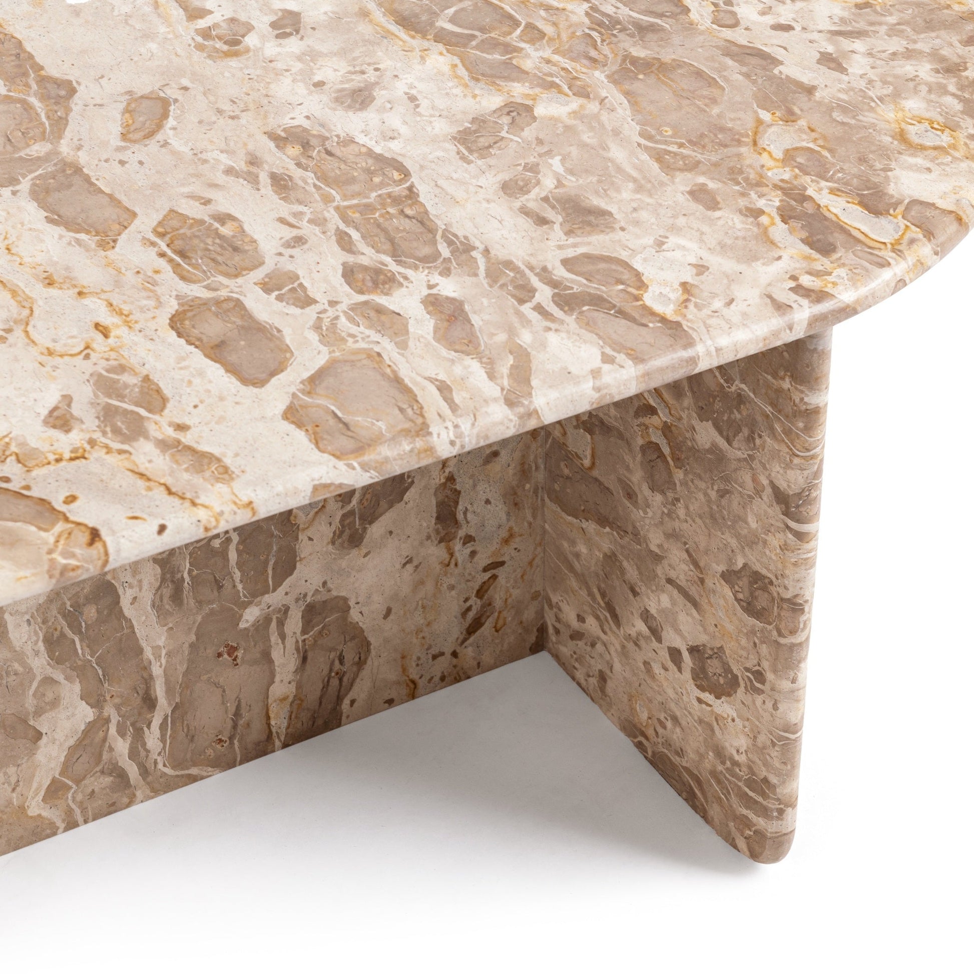 Jaylani Oval Coffee Table - Desert Drift