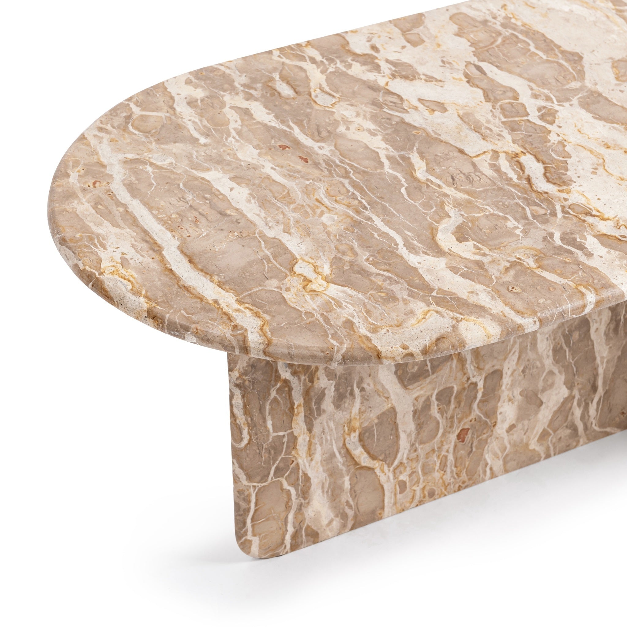 Jaylani Oval Coffee Table - Desert Drift