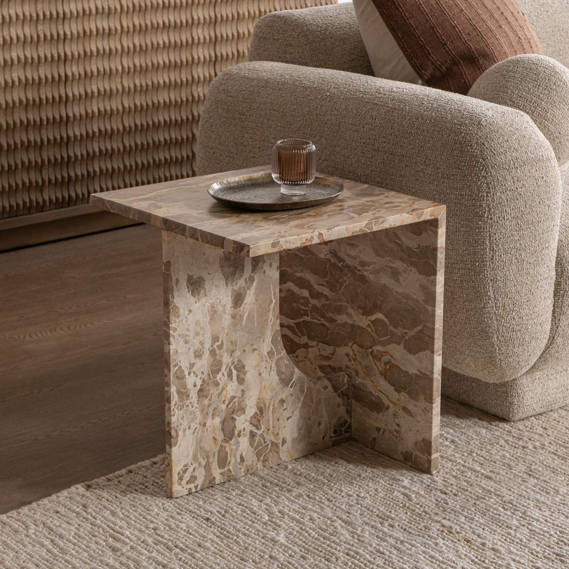 Jaylani Square End Table - Desert Drift