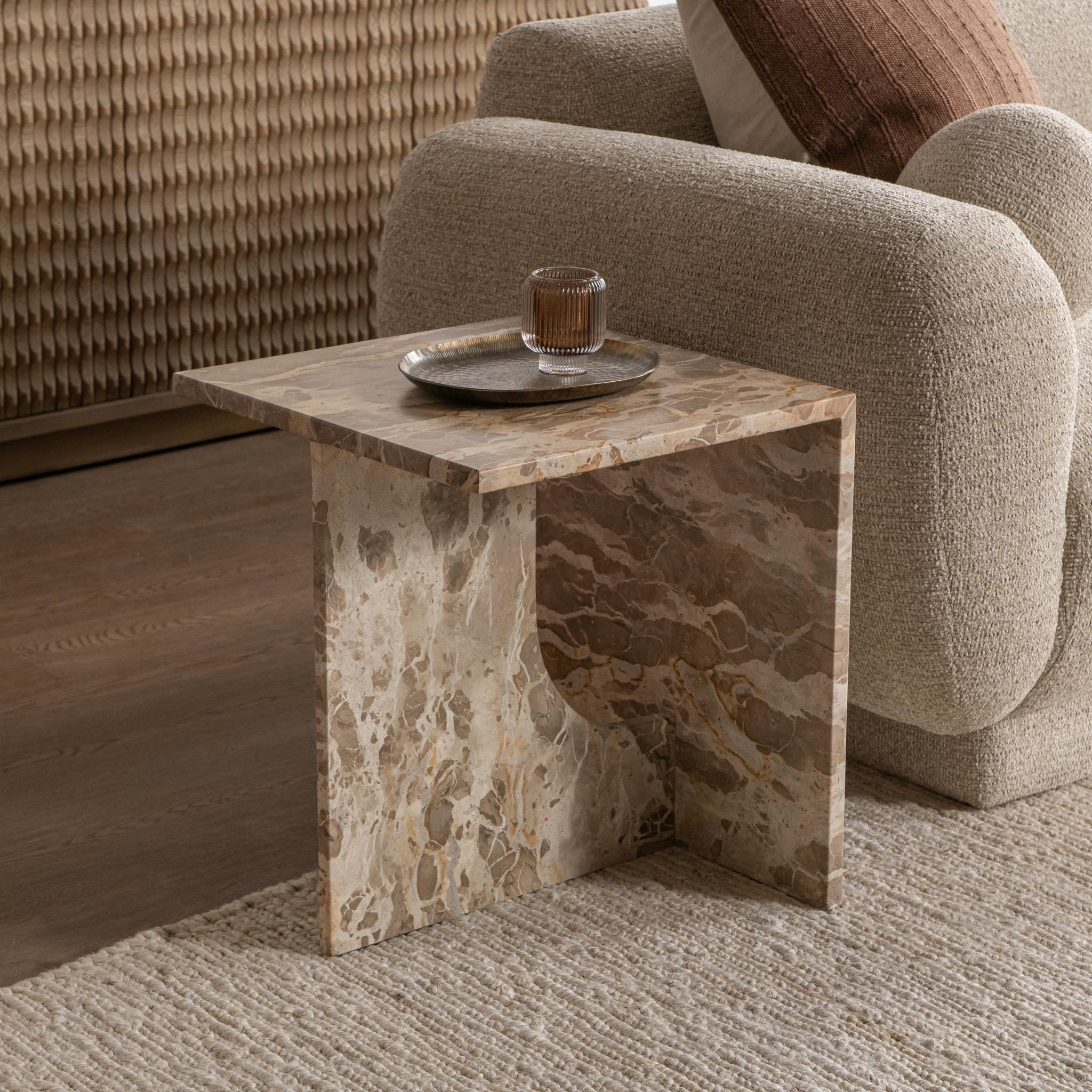 Jaylani Square End Table - Desert Drift