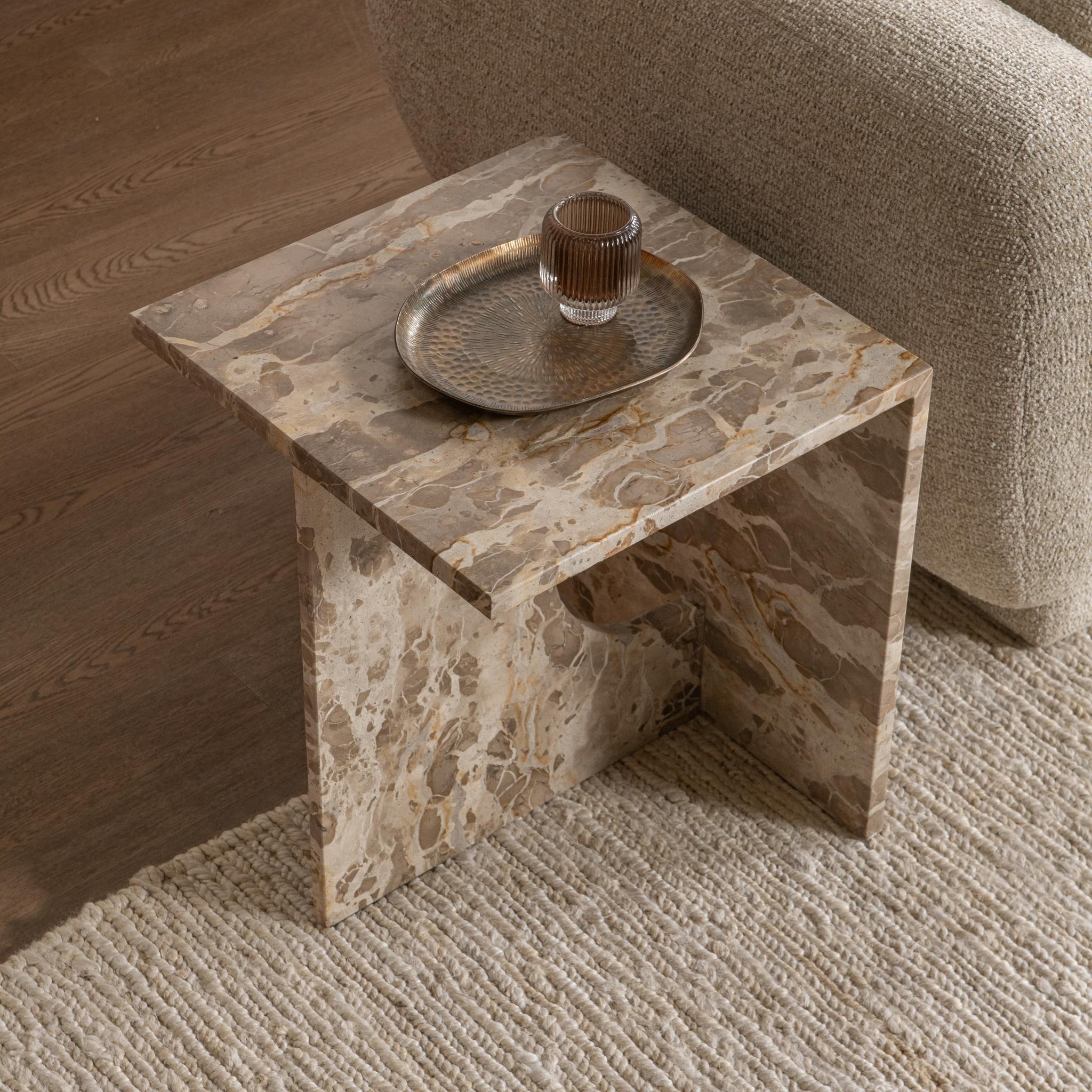 Jaylani Square End Table - Desert Drift