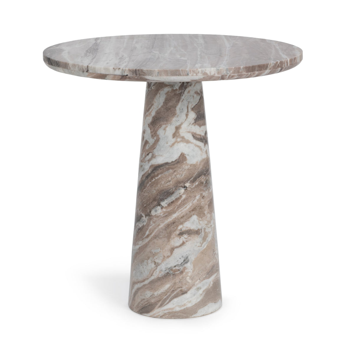 Alcove Dining Table - Milan Taupe / 30" / Round by Classic Home - view 3