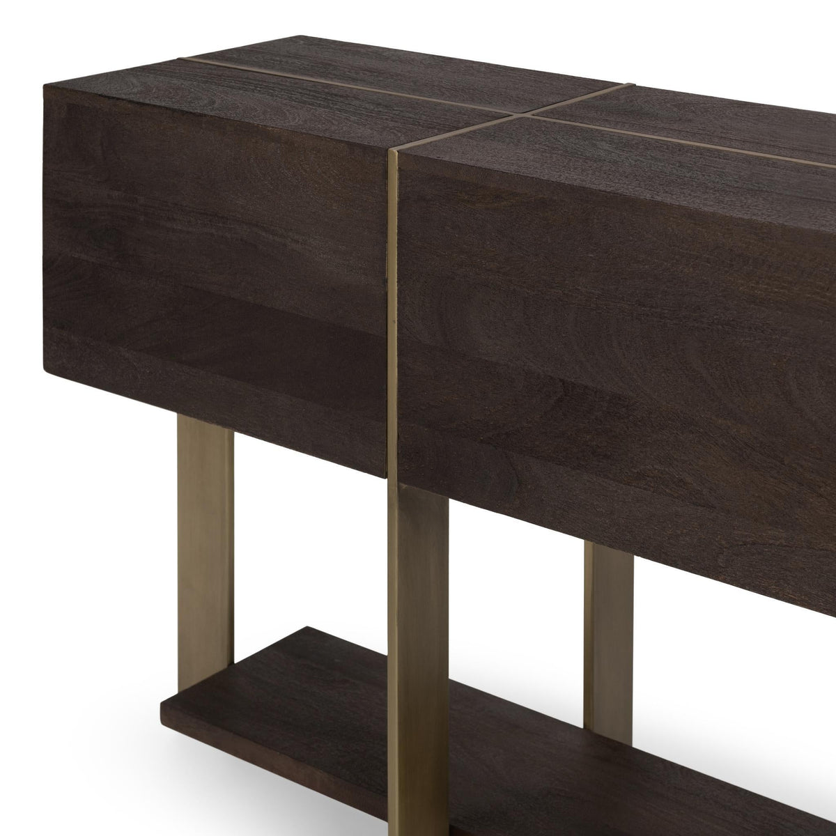 Desmond Console Table - Cocoa Brown / 60" / Rectangle by Classic Home - view 4