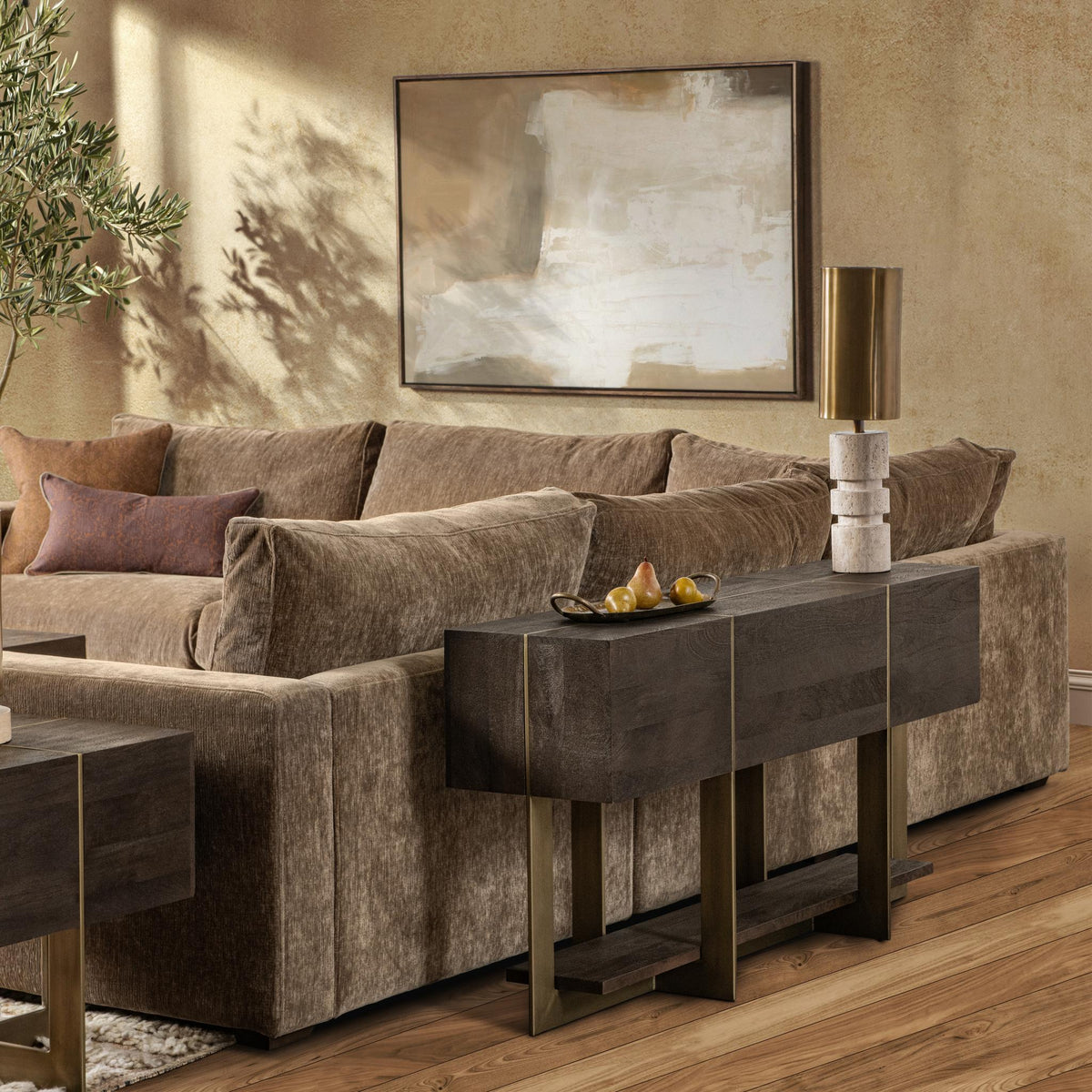 Desmond Console Table - Cocoa Brown / 60" / Rectangle by Classic Home - view 7