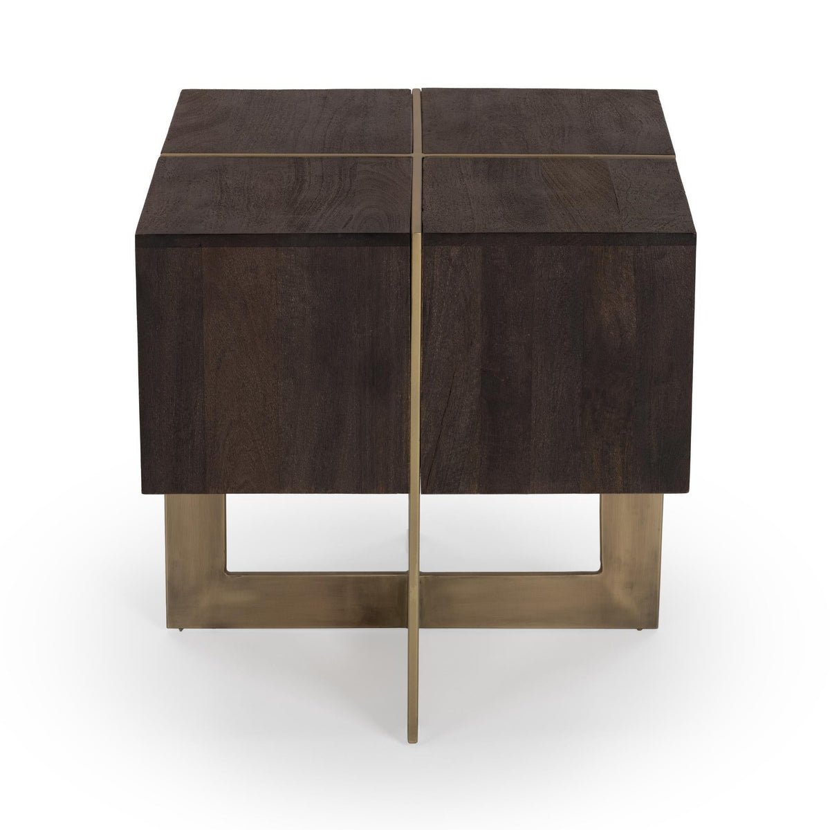 Desmond End Table - Cocoa Brown / 24" / Square by Classic Home - view 3