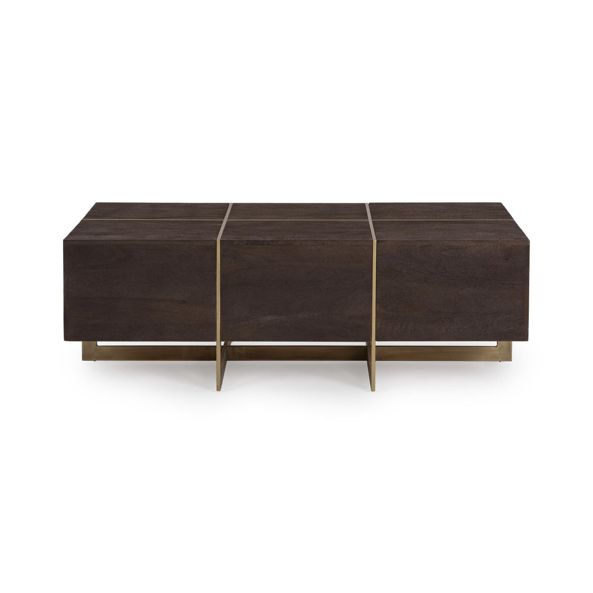 Desmond Coffee Table - Cocoa Brown / 54" / Rectangle by Classic Home - view 2