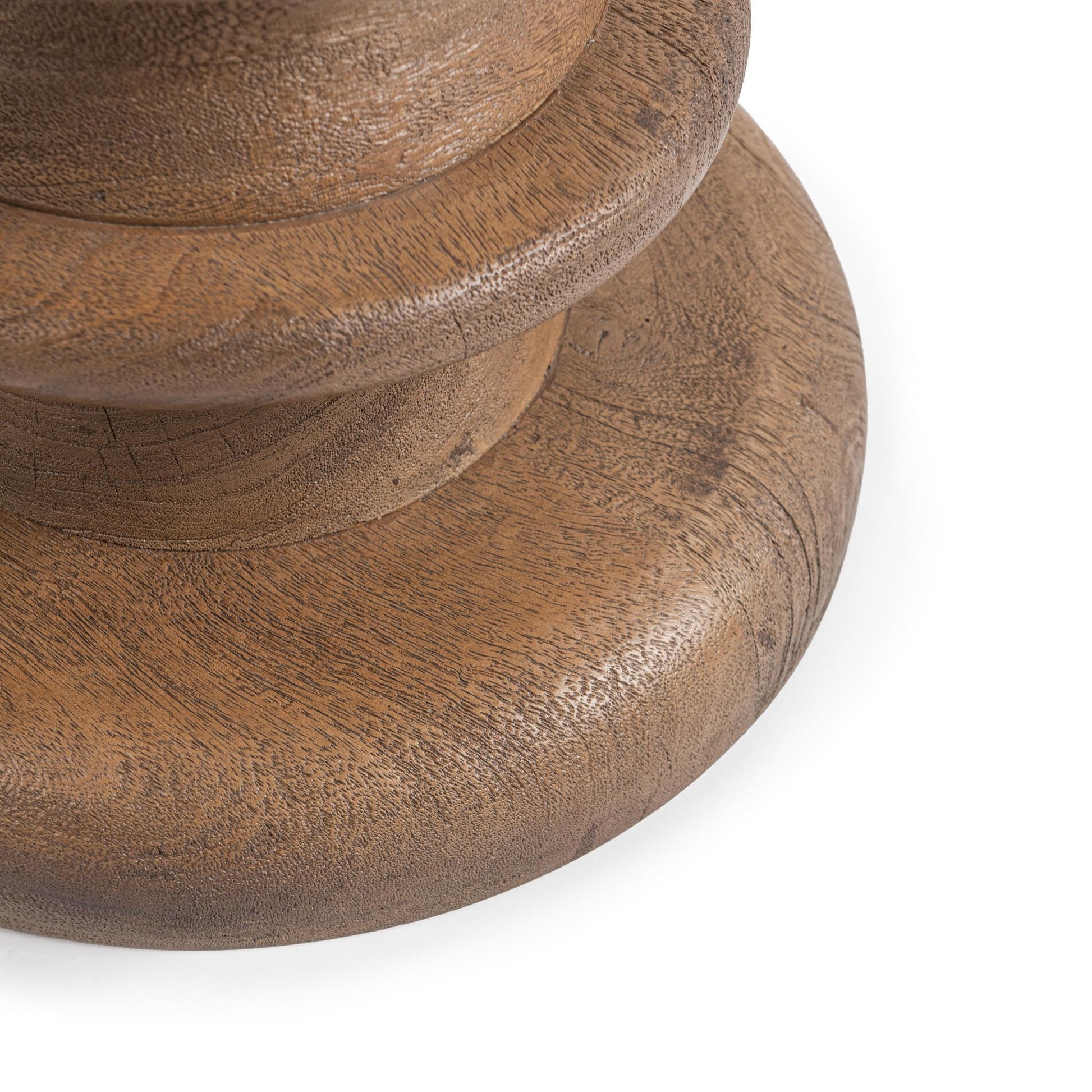 Alisa Round Accent Table - Sable Stone