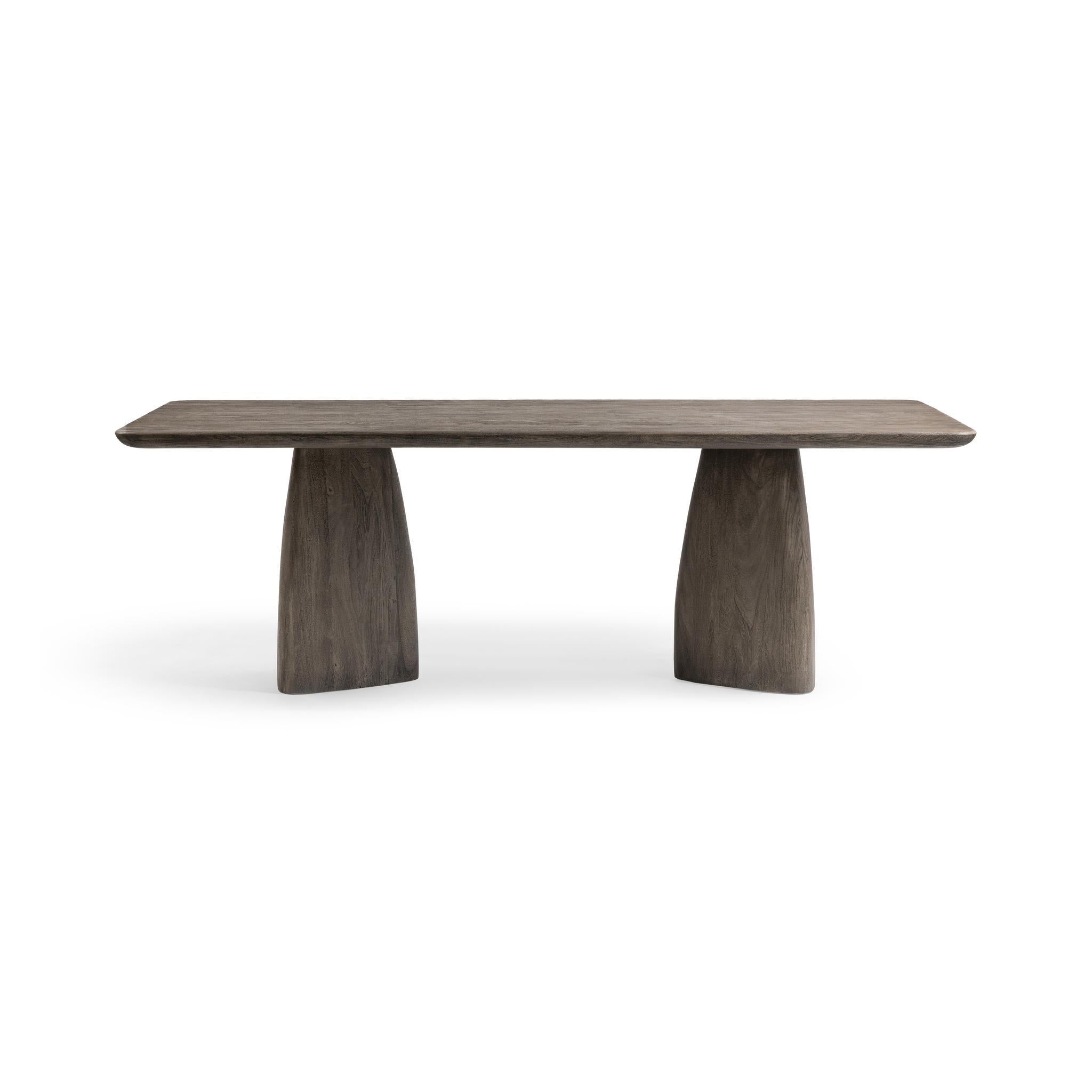 Torino 90" Dining Table - Smoked Ash