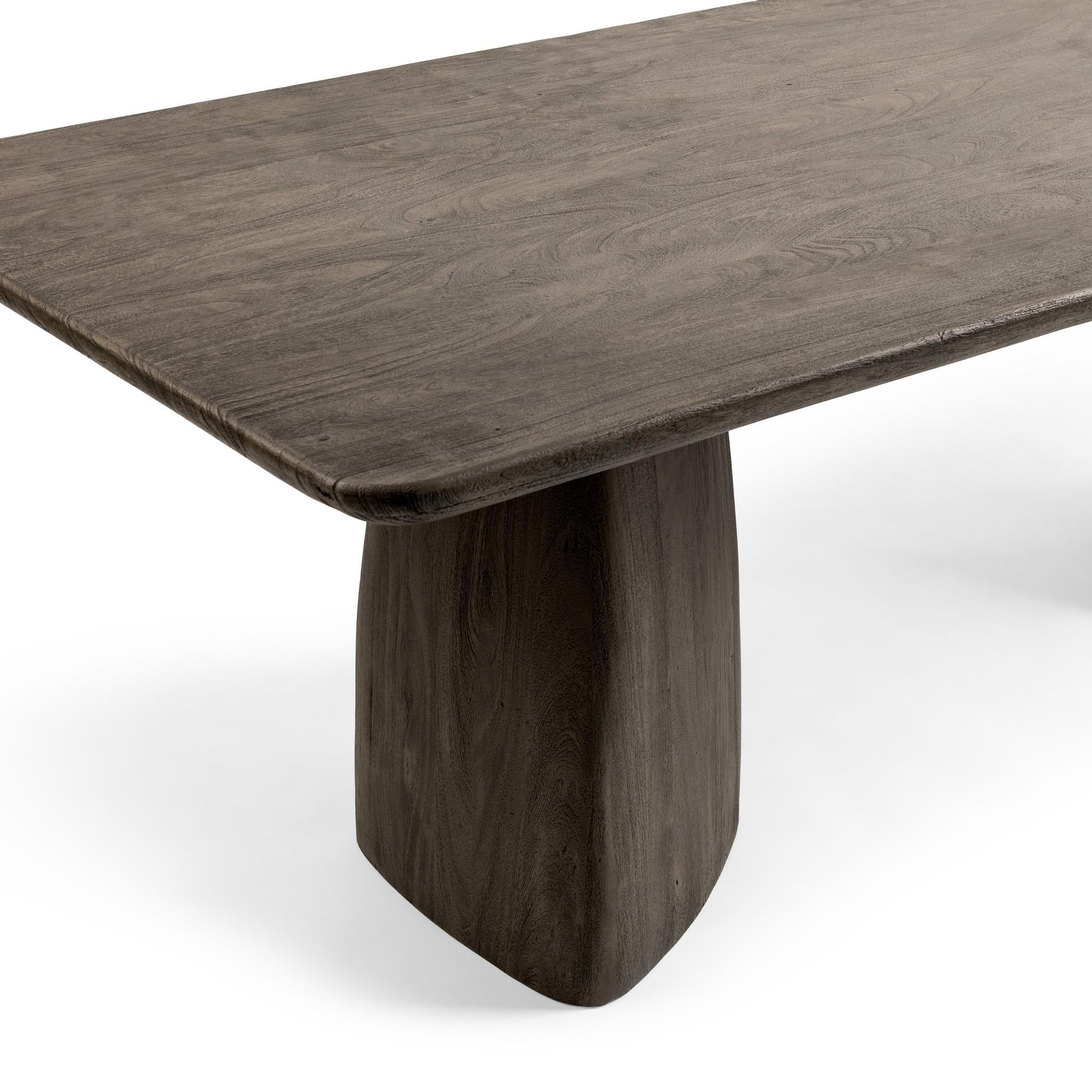 Torino 90" Dining Table - Smoked Ash