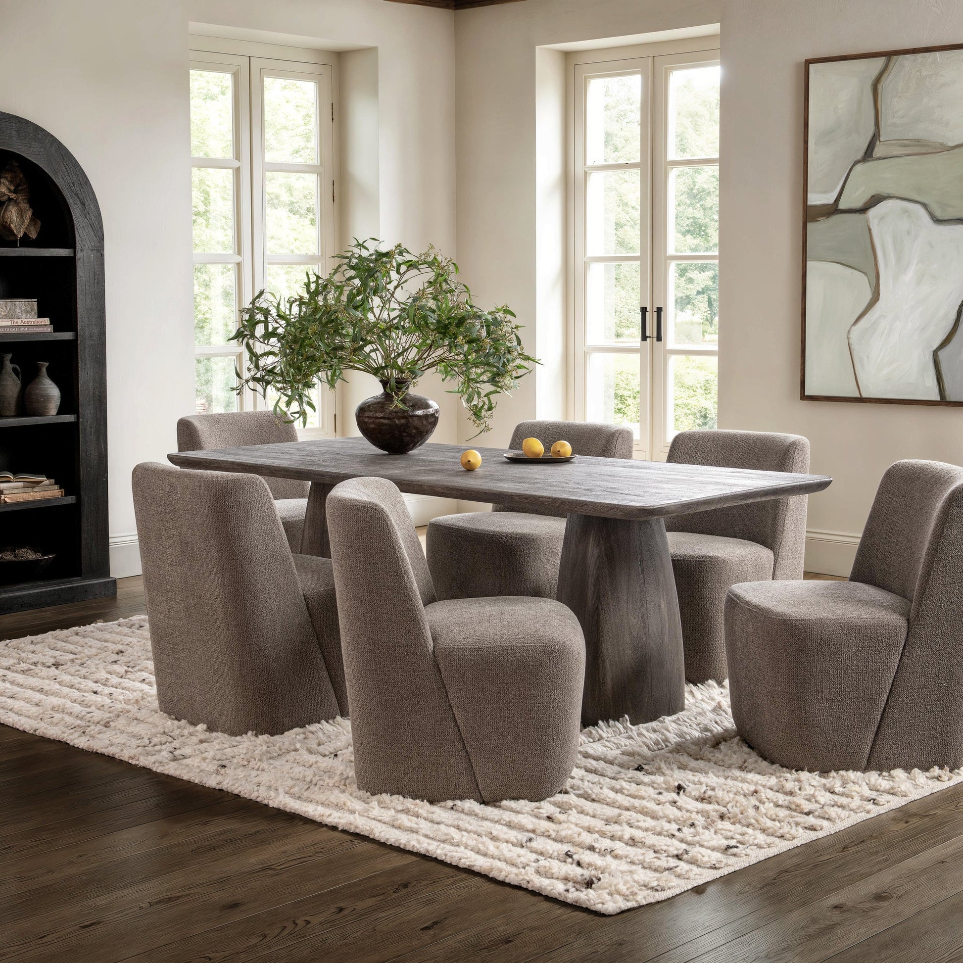 Torino 90" Dining Table - Smoked Ash