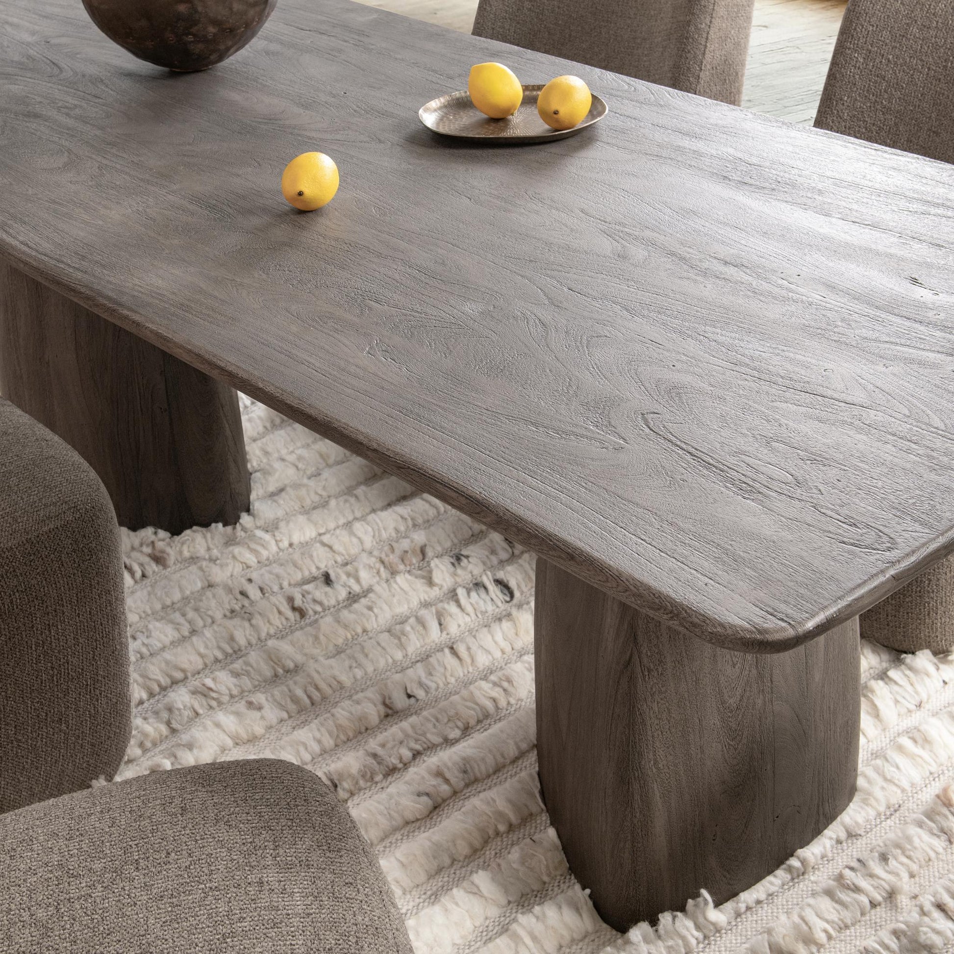 Torino 90" Dining Table - Smoked Ash