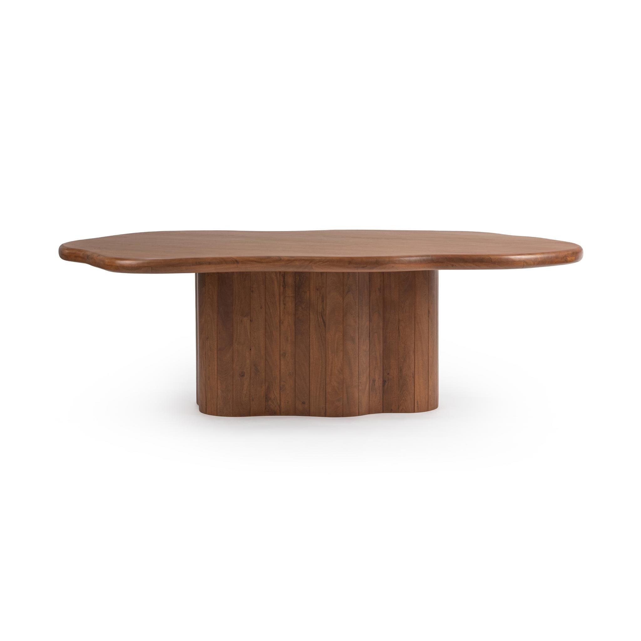 Alvaro 94" Freeform Dining Table - Chestnut