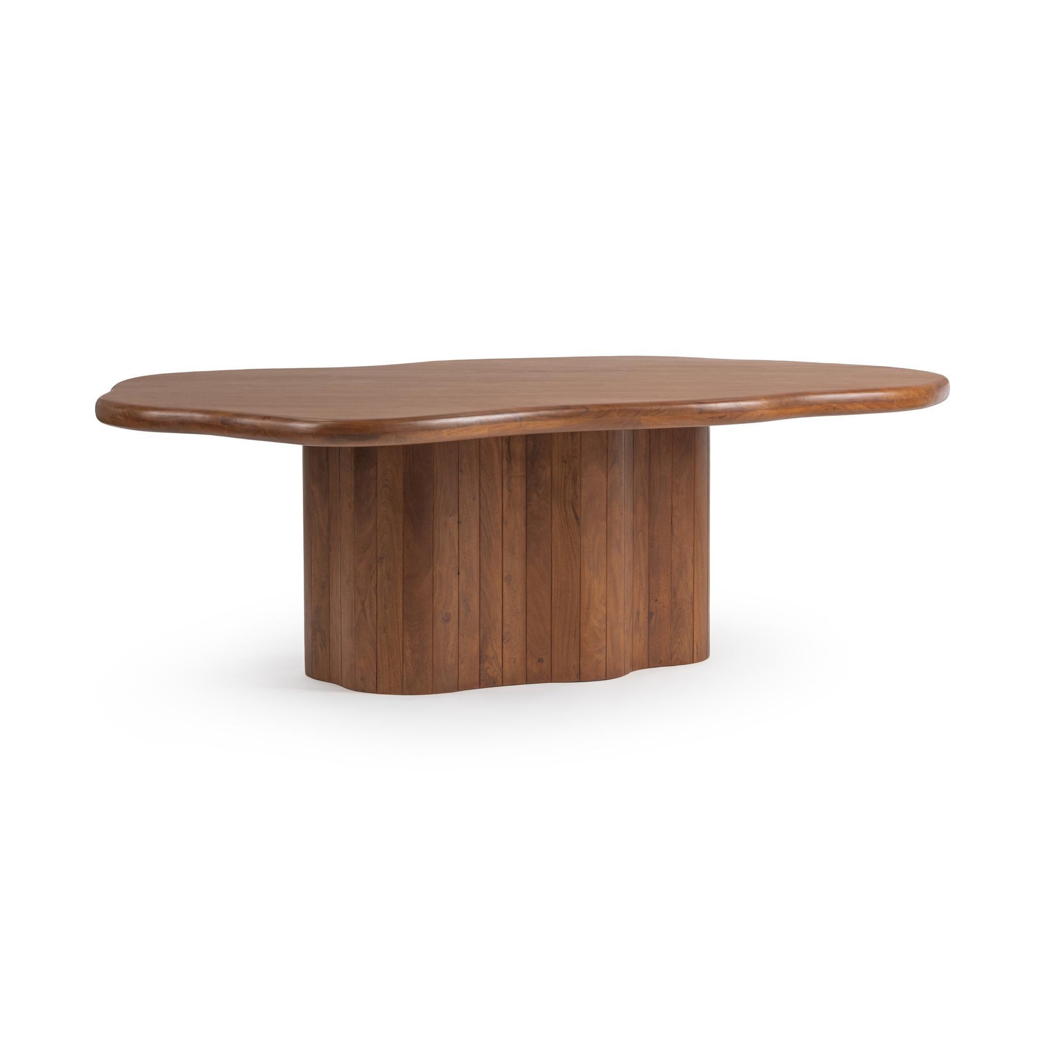 Alvaro 94" Freeform Dining Table - Chestnut