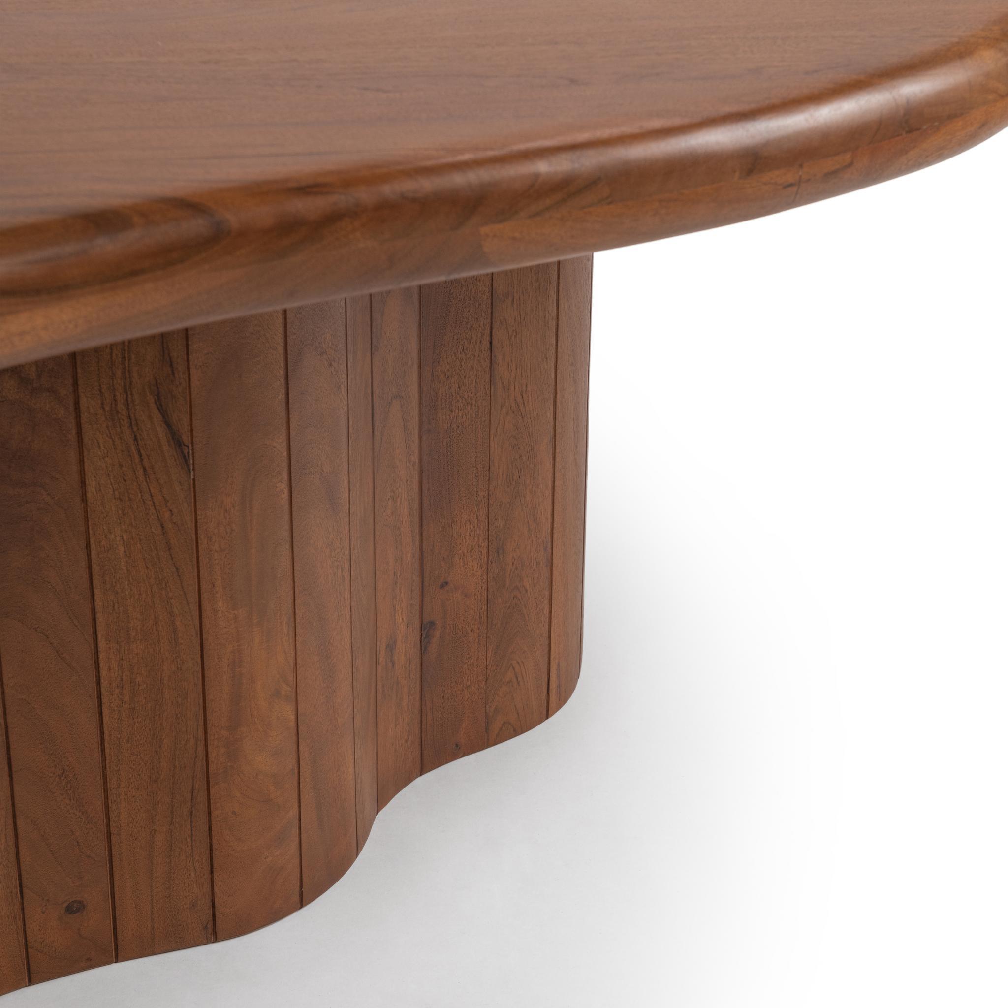 Alvaro 94" Freeform Dining Table - Chestnut