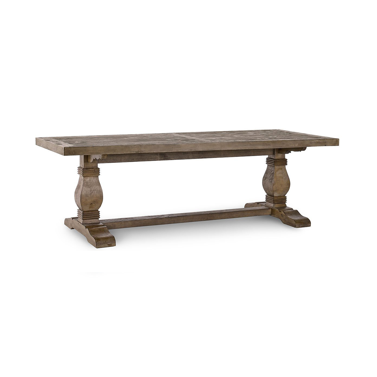 Caleb Farmhouse Reclaimed Wood Trestle Table 94"