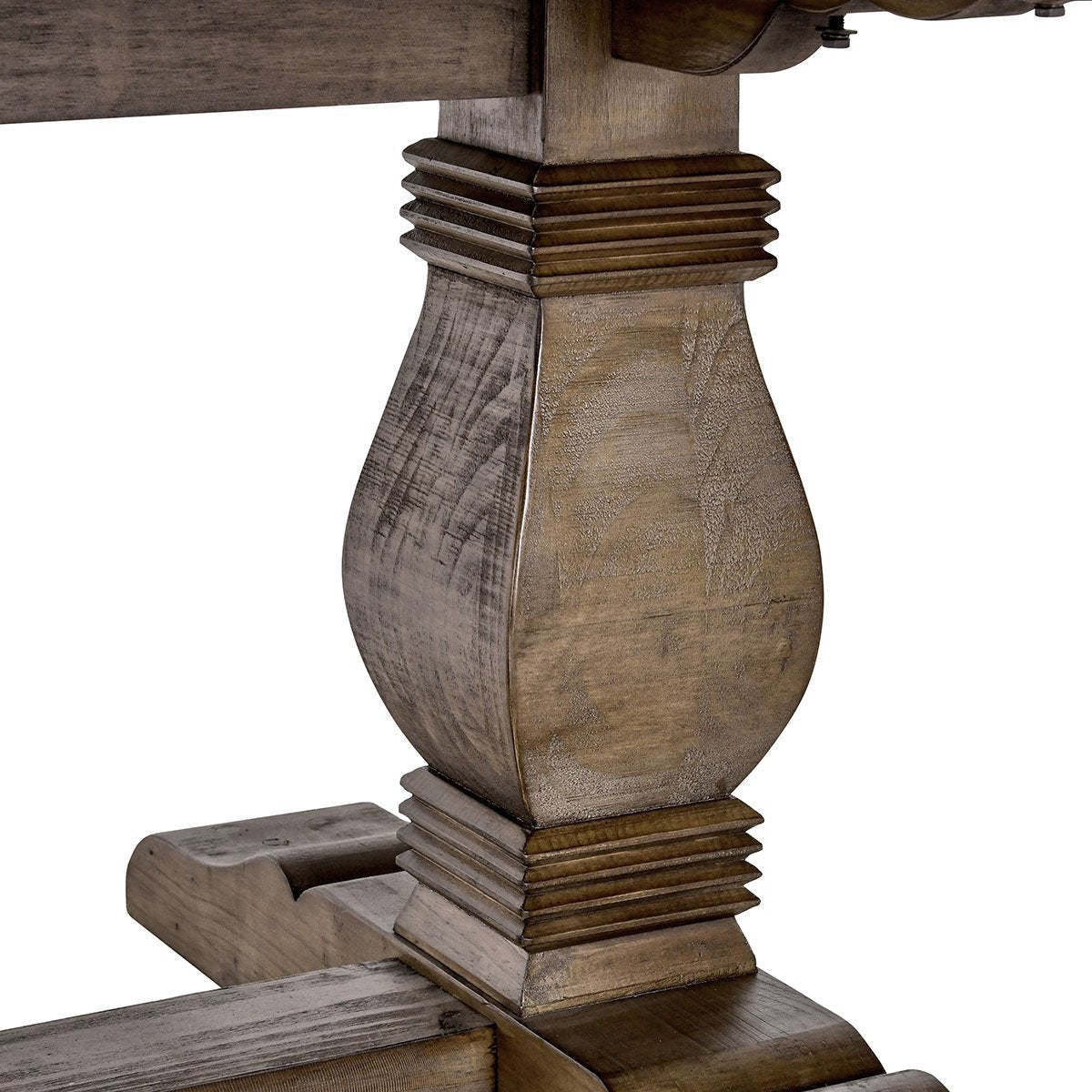 Caleb Farmhouse Reclaimed Wood Trestle Table 94"