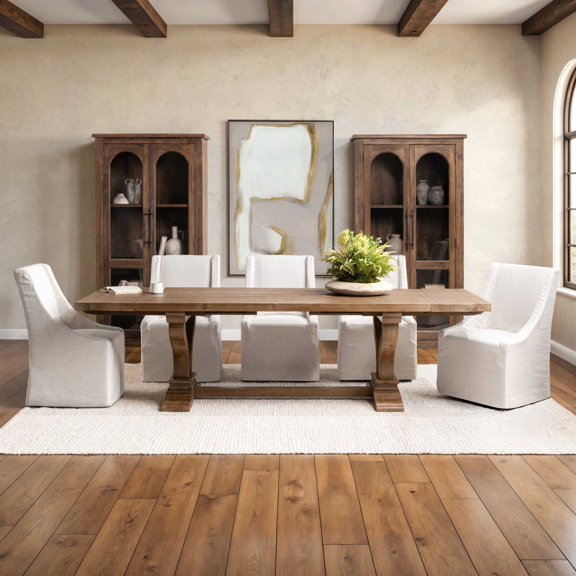 Alexander Extendable Dining Table - Brown