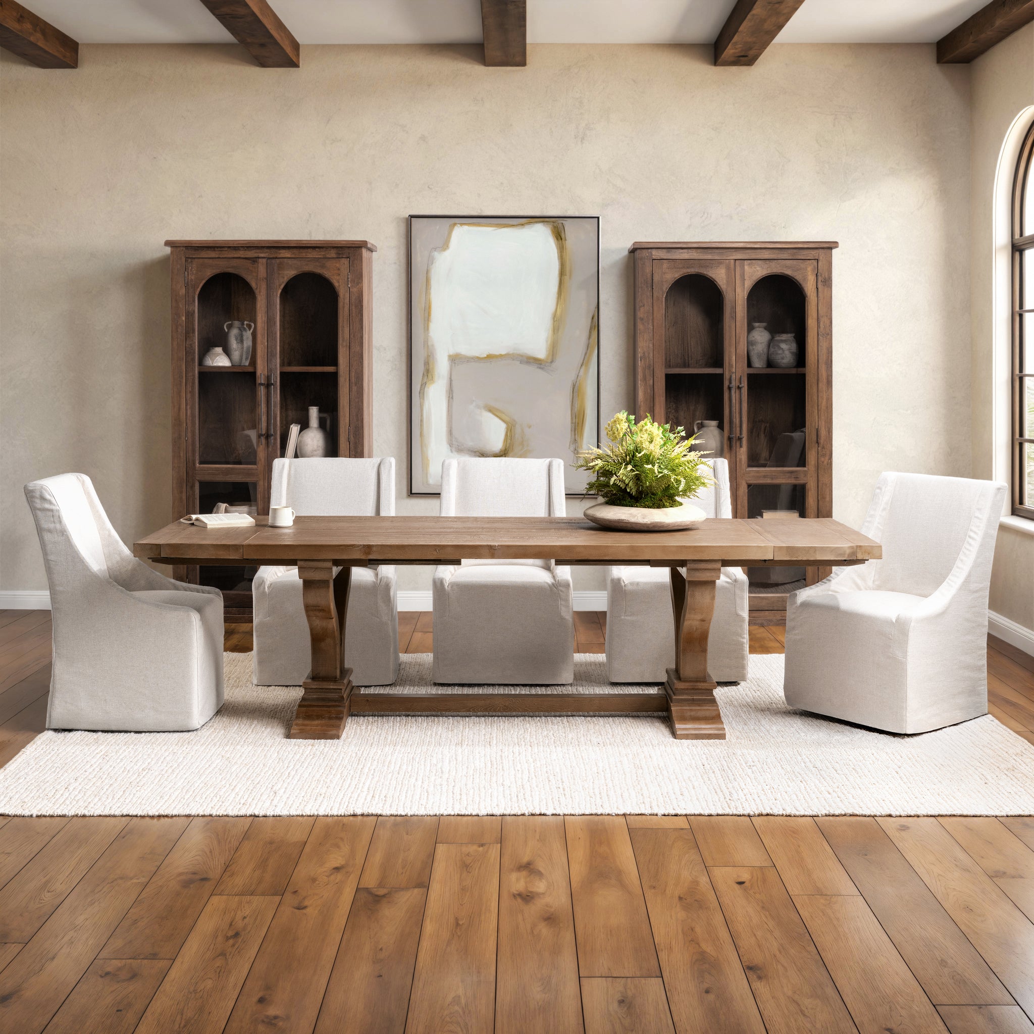 Alexander Extendable Dining Table - Brown
