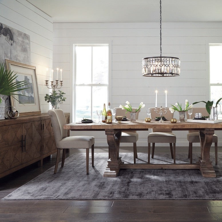 Spanish Farmhouse Reclaimed Wood 4 Door Sideboard 103"