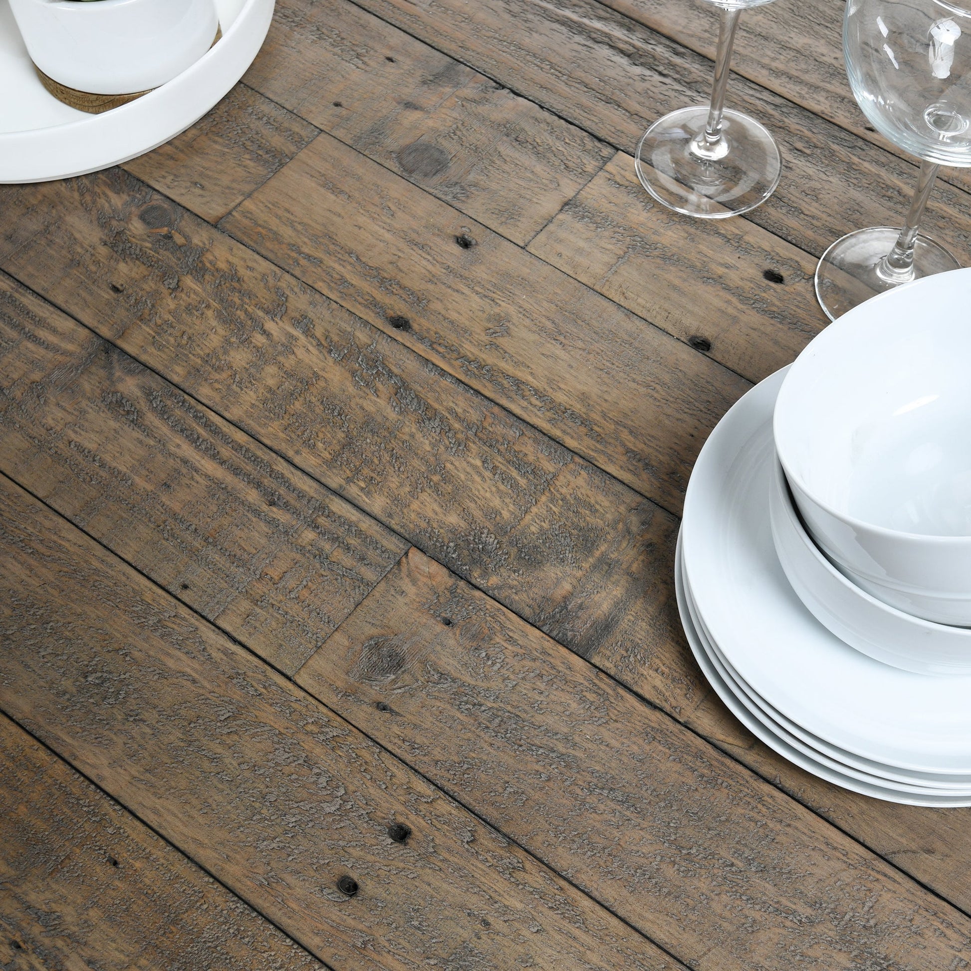 Tuscany Extendable Dining Table - Distressed Brown