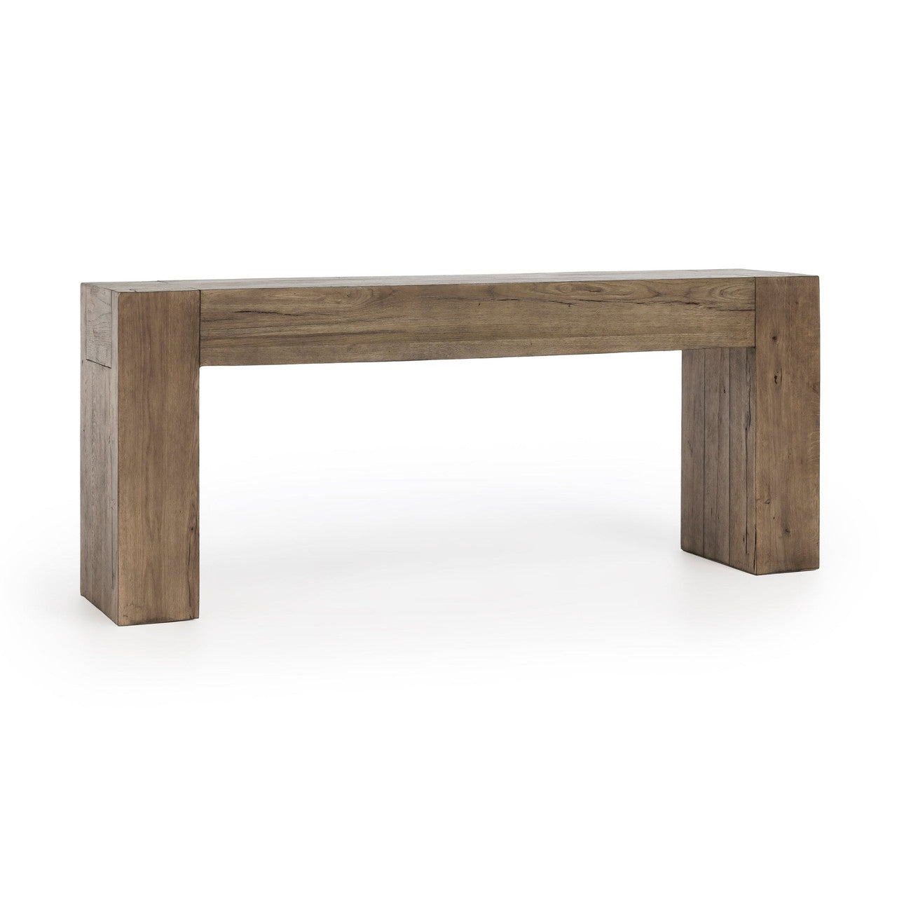 Bristol Solid Wood Rectangle Console Table - Cafe Brown