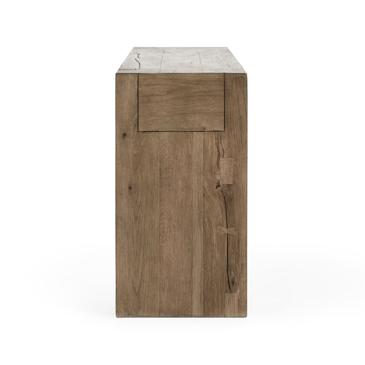 Bristol Solid Wood Rectangle Console Table - Cafe Brown