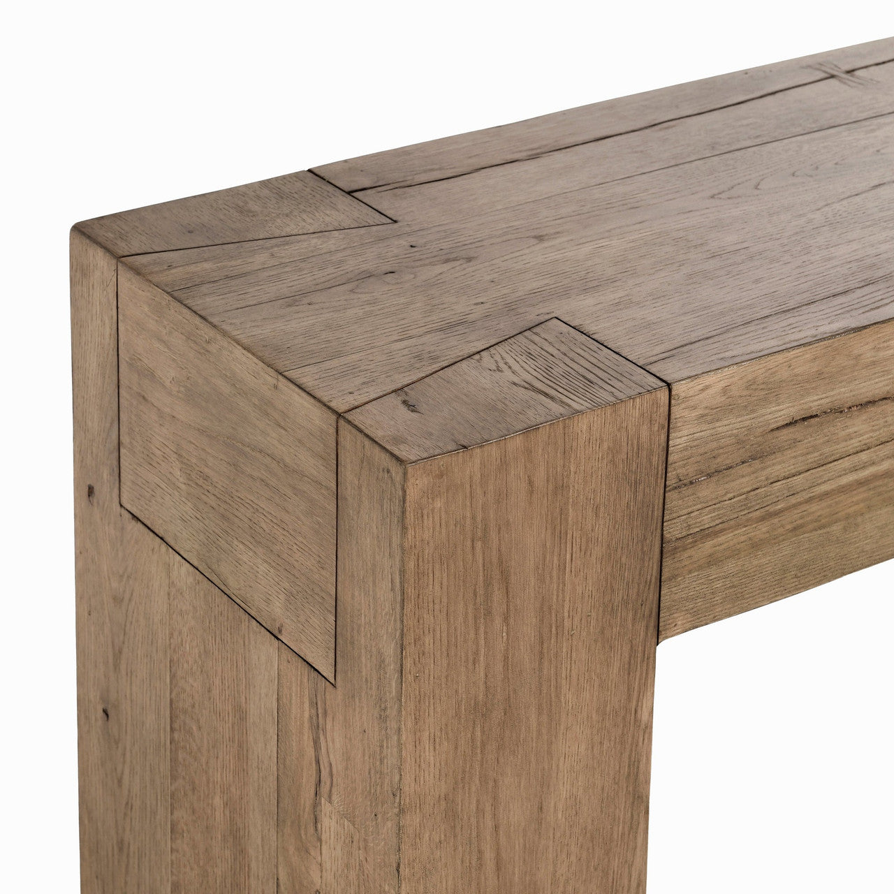 Bristol Solid Wood Rectangle Console Table - Cafe Brown