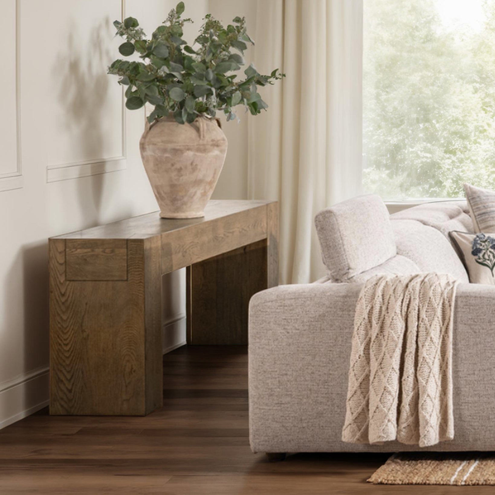 Bristol Console Table - Cafe Brown