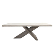 Durant Dining Table - Antique White/Distressed Gray