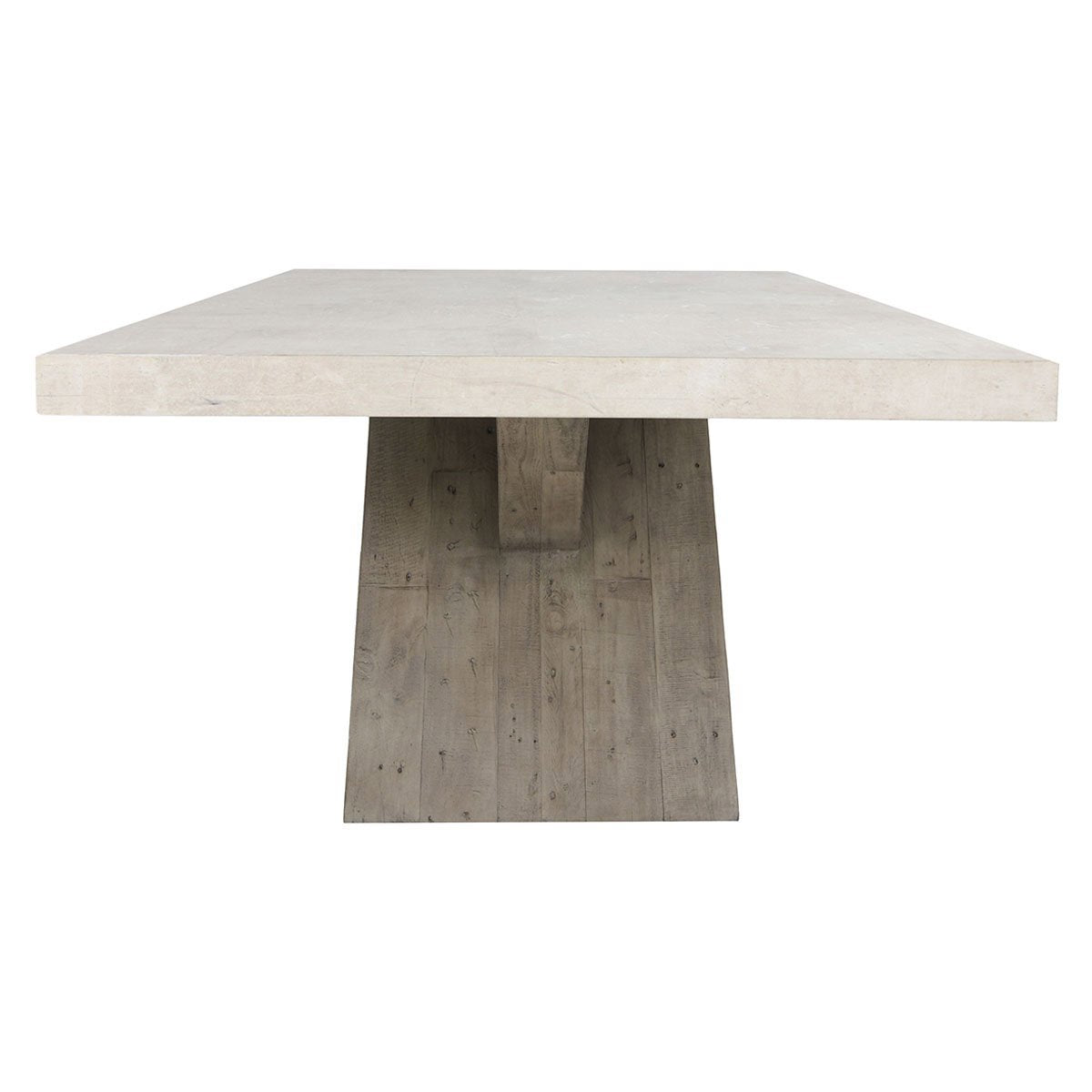 Durant Dining Table - Antique White/Distressed Gray