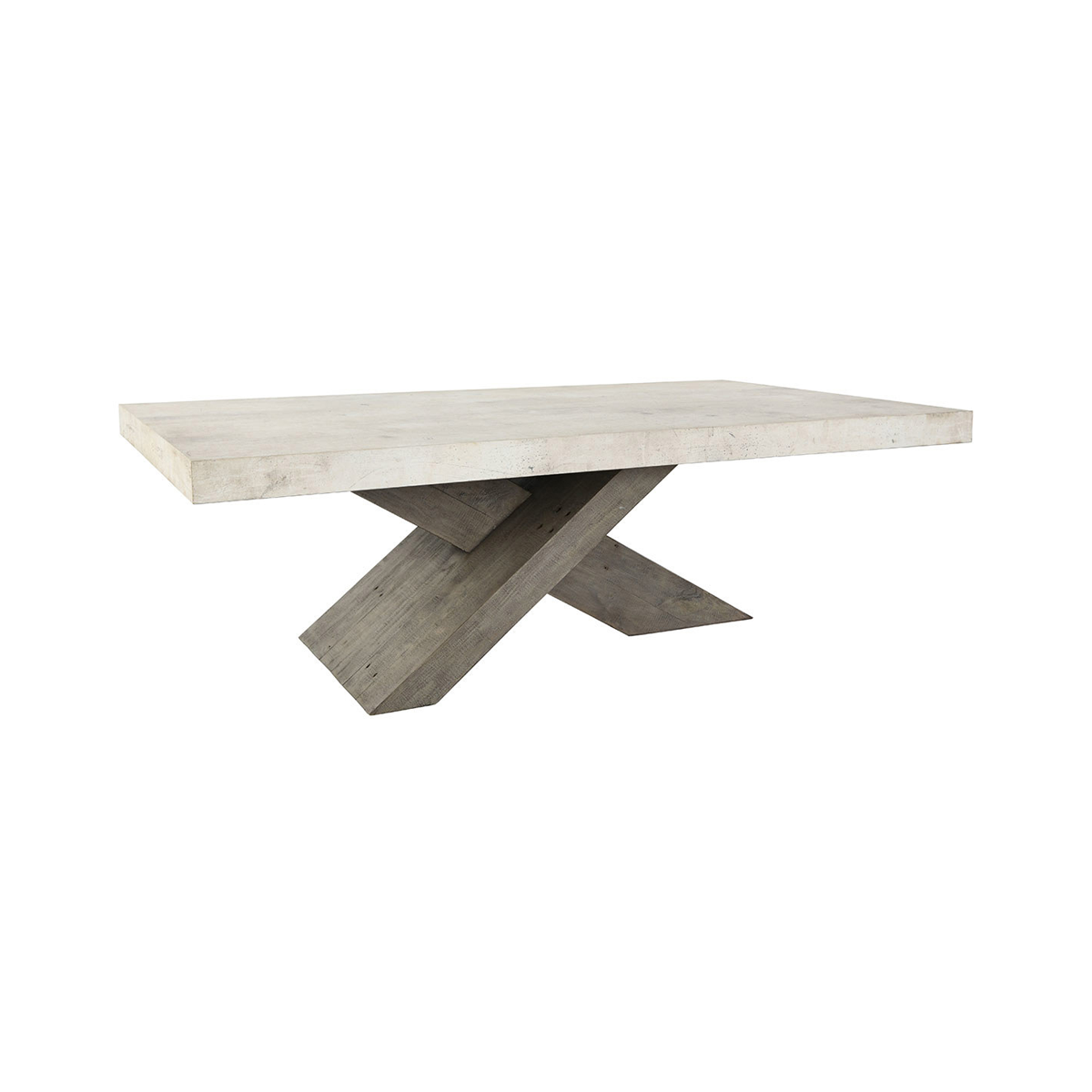 Durant Coffee Table - Antique White/Distressed Brown