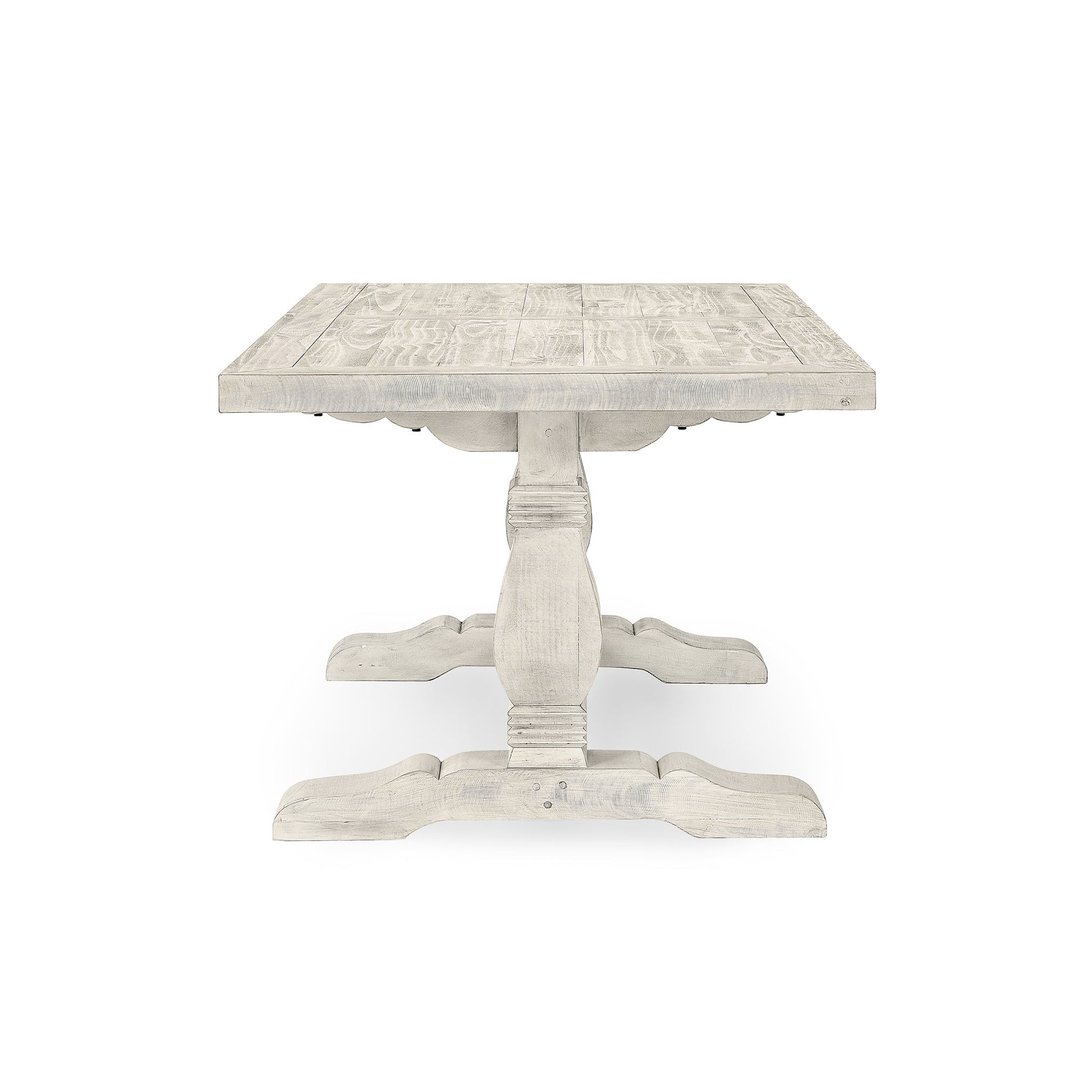 Caleb Dining Table - Distressed Ivory