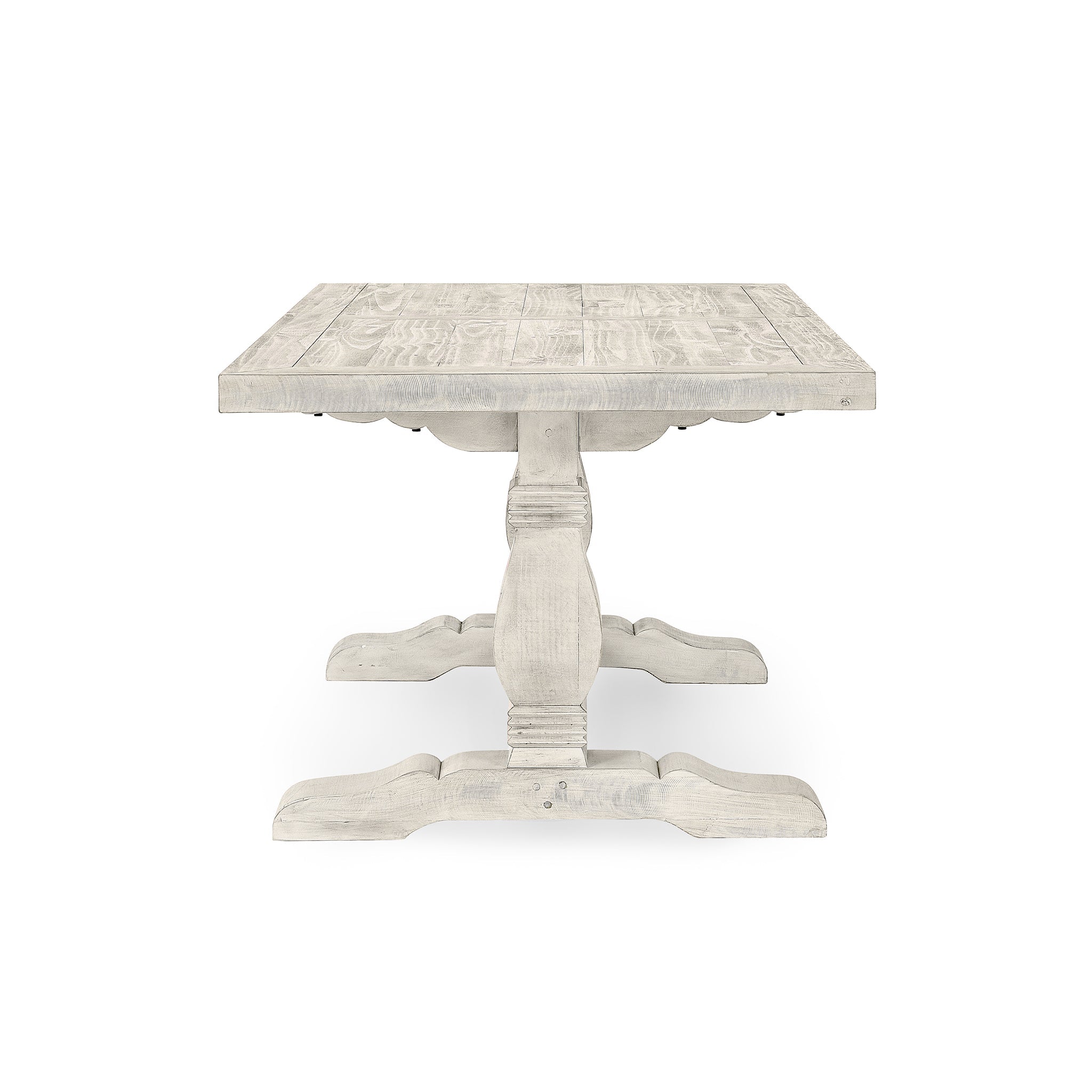 Caleb Dining Table - Distressed Ivory