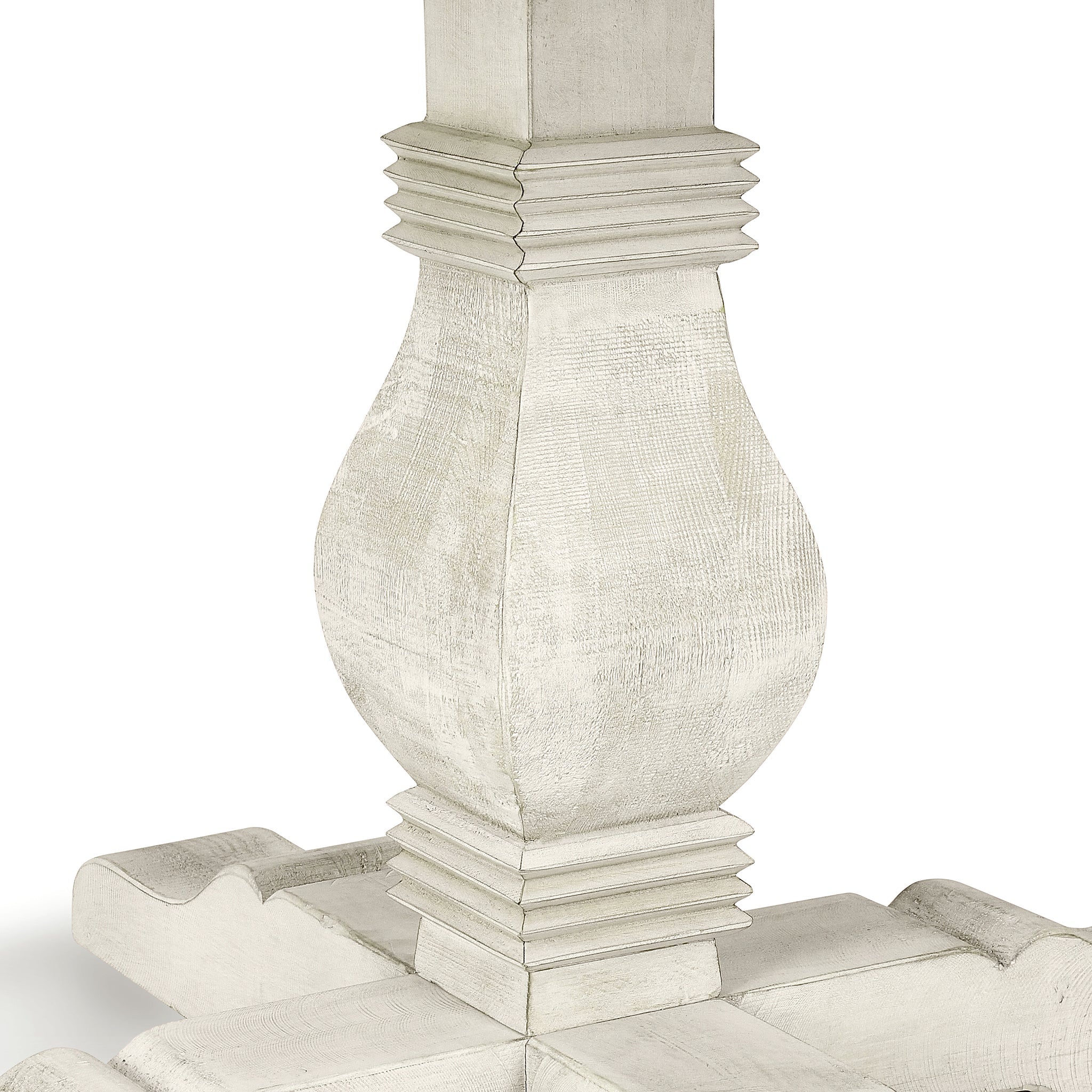 Caleb Dining Table - Distressed Ivory