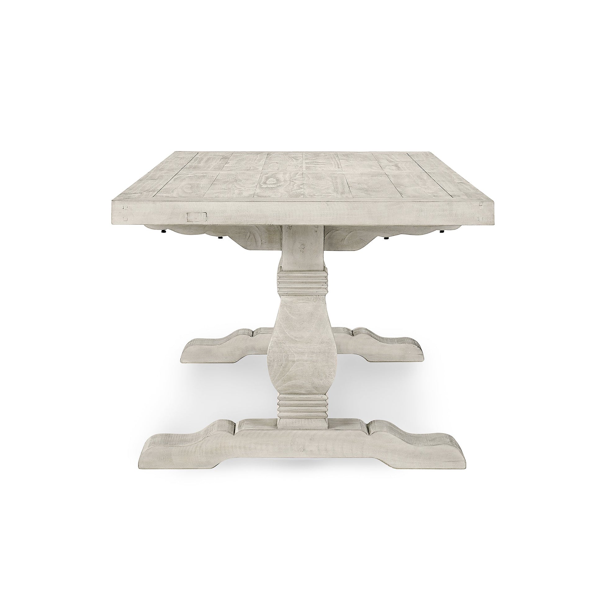 Caleb Dining Table - Distressed Ivory