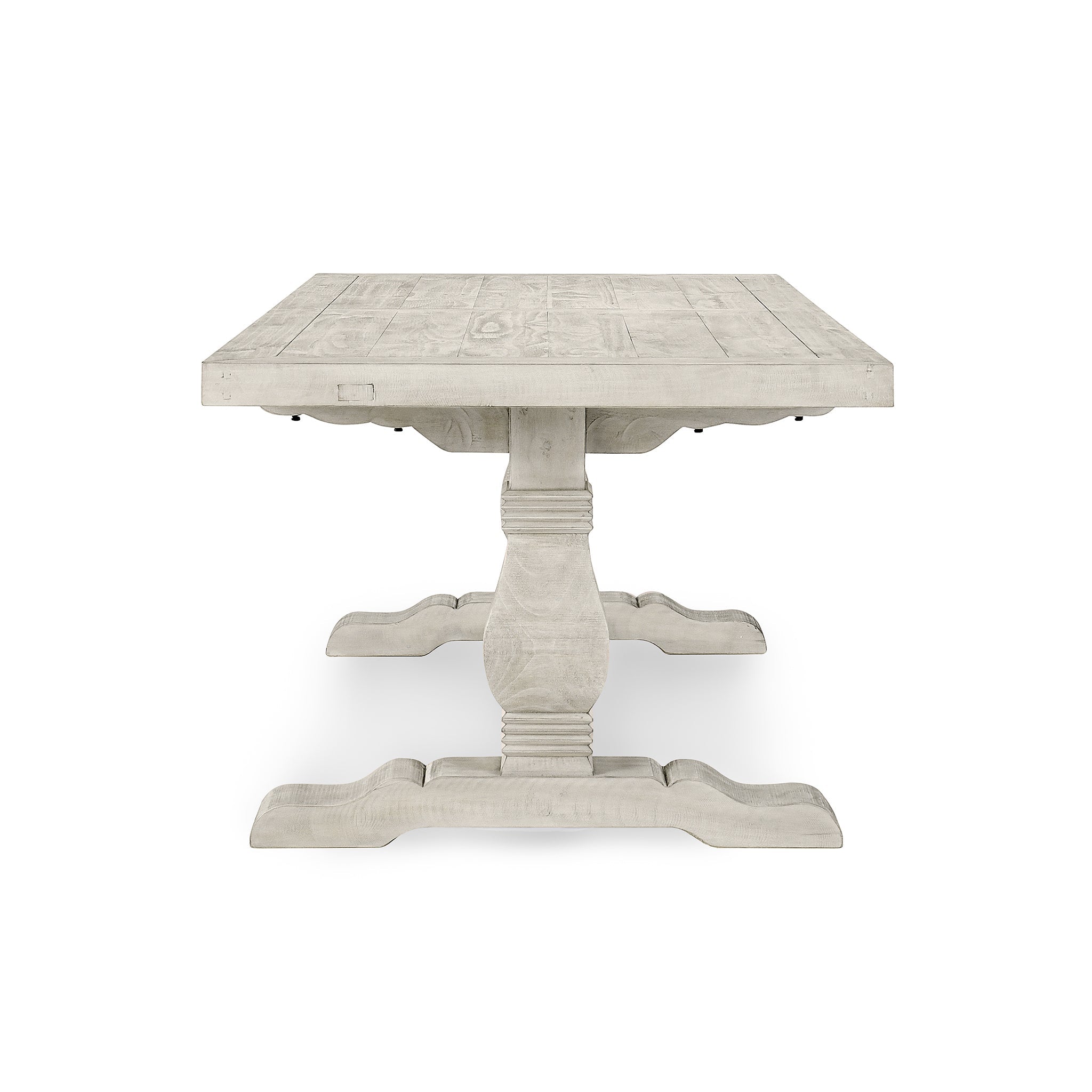 Caleb Dining Table - Distressed Ivory
