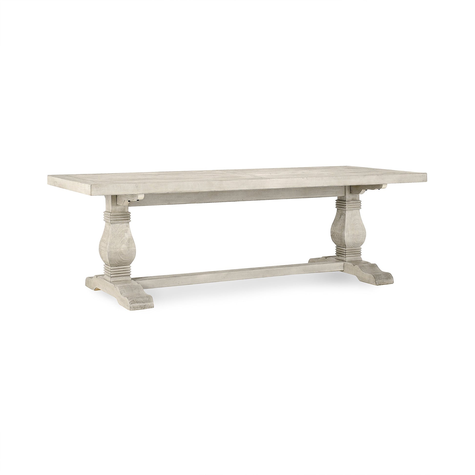 Caleb Dining Table - Distressed Ivory